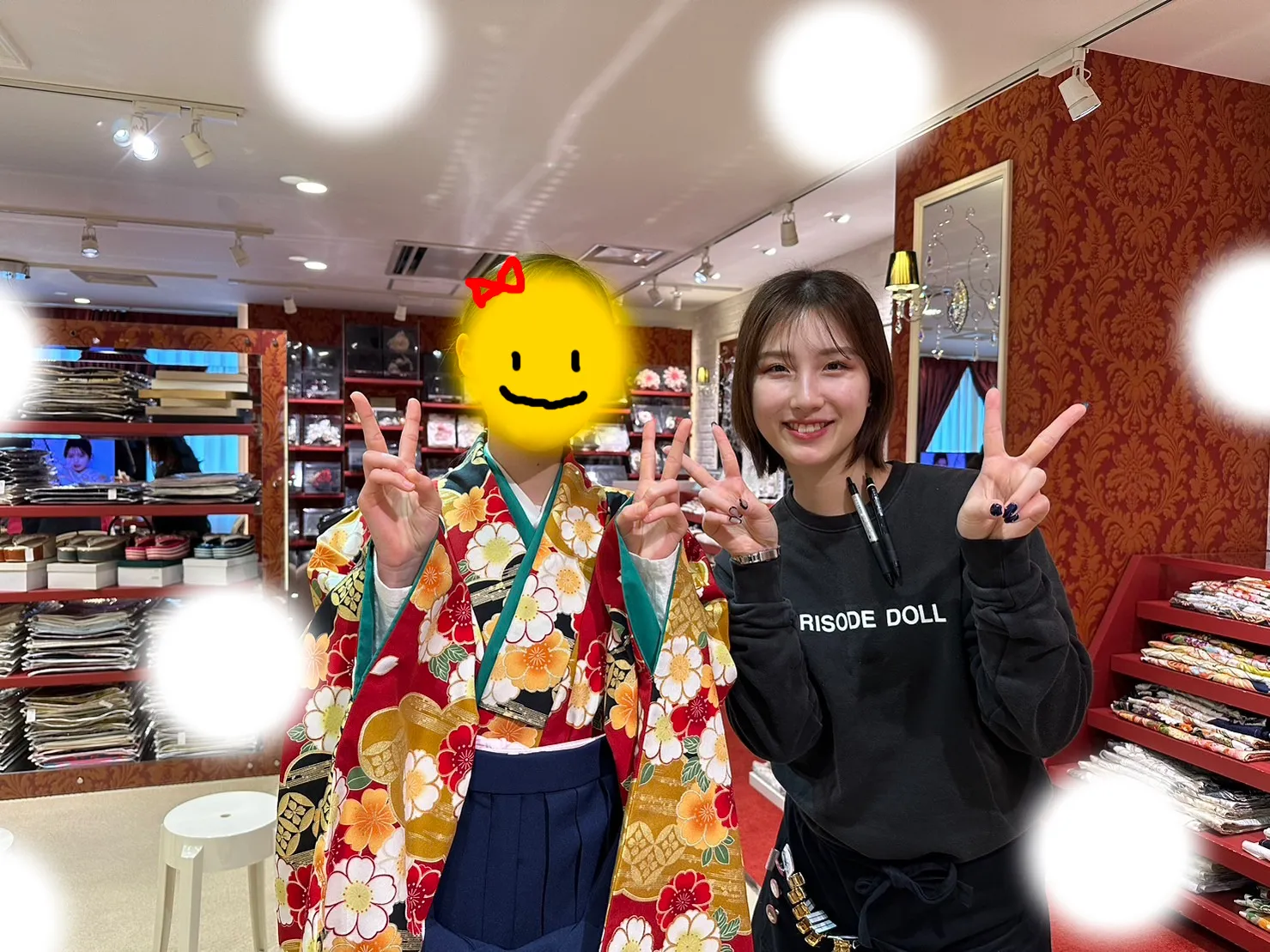 成人式 前撮り 梅田 袴 くすみカラー かわいい イマドキ 淡色 古典 タカゼン 撮影