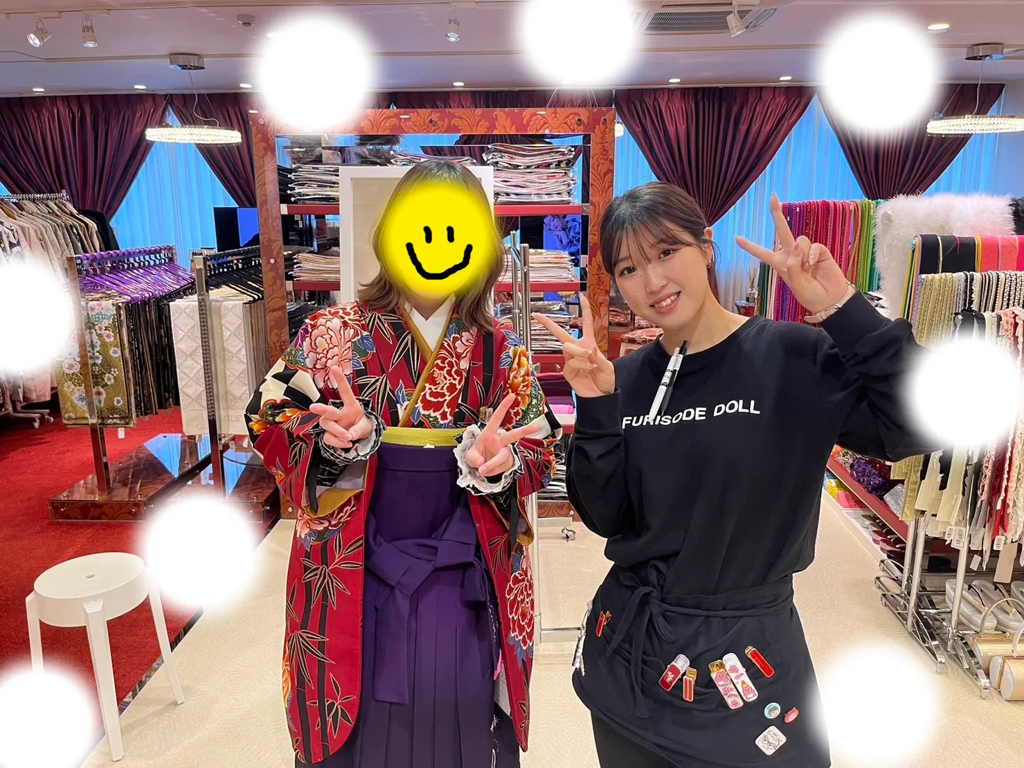 袴レンタル　振袖レンタル　くすみ　キラキラ　かわいい　梅田　大阪　安い　イマドキ　古典　くすみカラー　前撮り　ヴィンテージ　渋い
