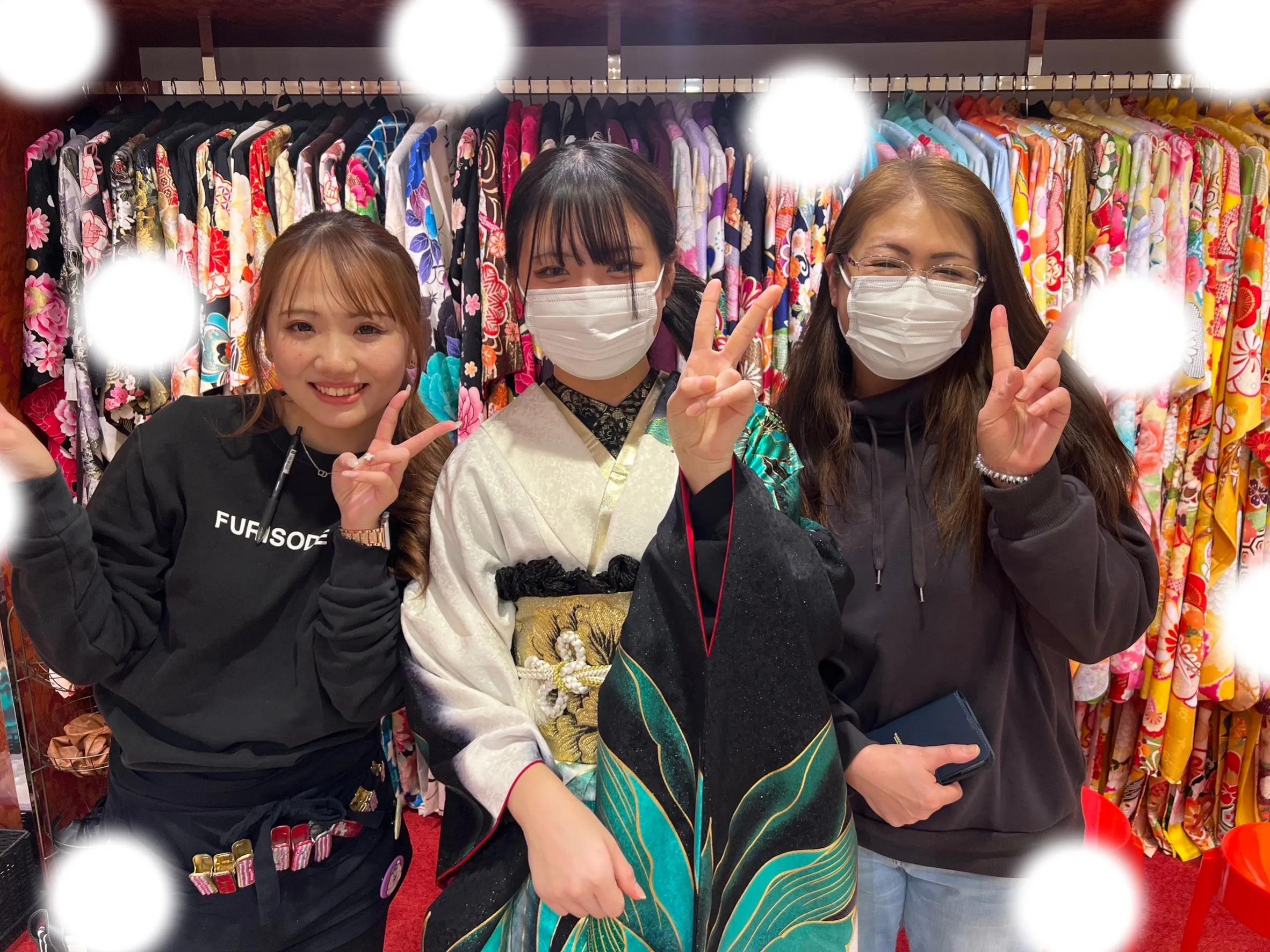 成人式 前撮り 梅田 袴 くすみカラー かわいい イマドキ 淡色 古典 タカゼン 撮影