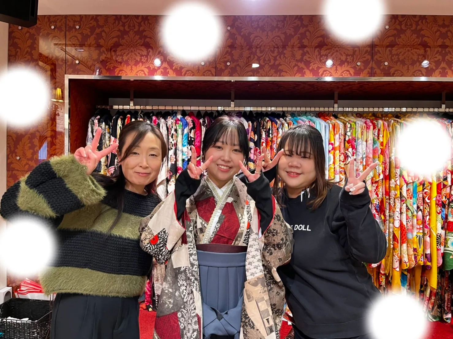 成人式 前撮り 梅田 袴 くすみカラー かわいい イマドキ 淡色 古典 タカゼン 撮影