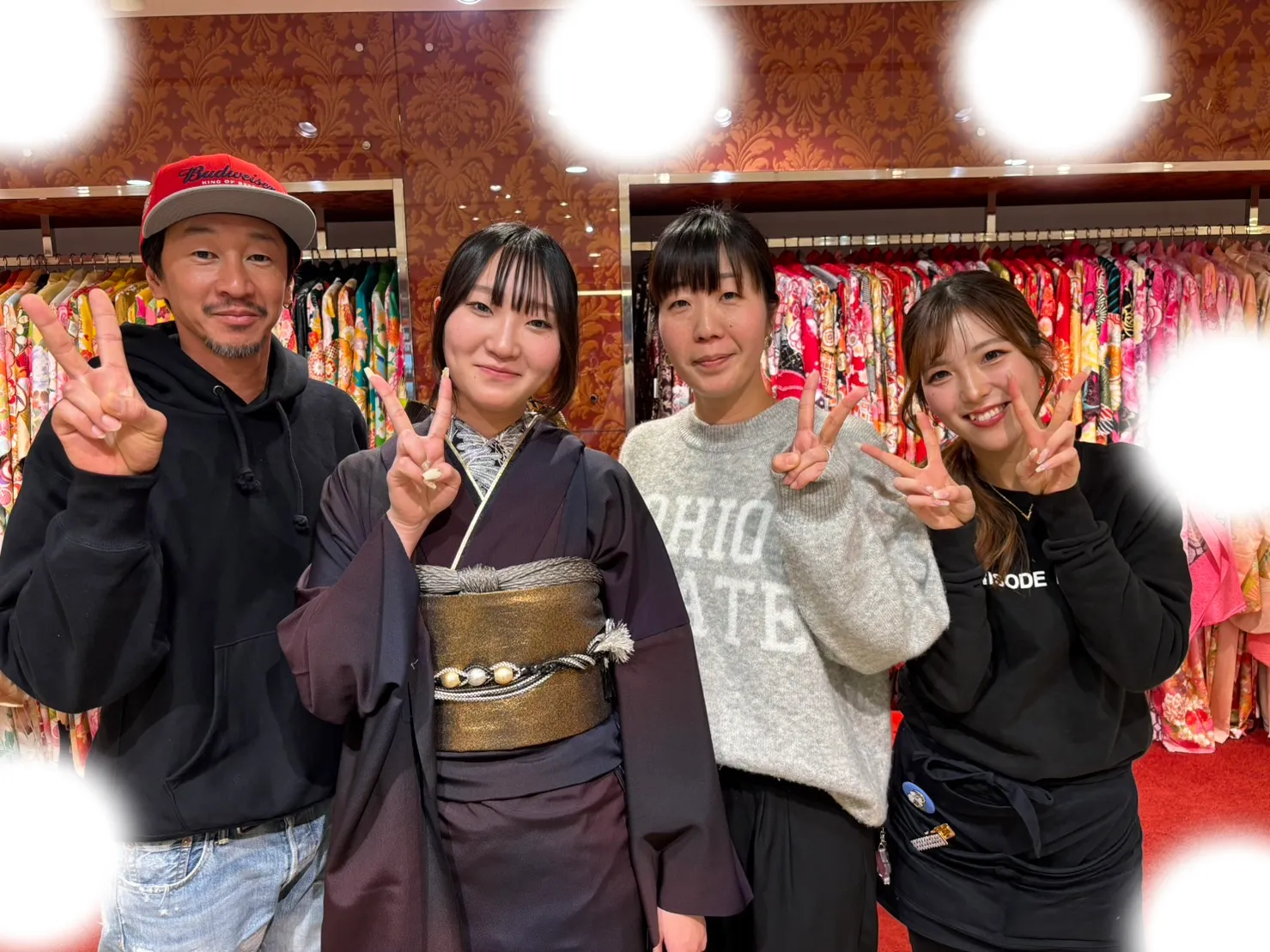 成人式 前撮り 梅田 袴 くすみカラー かわいい イマドキ 淡色 古典 タカゼン 撮影