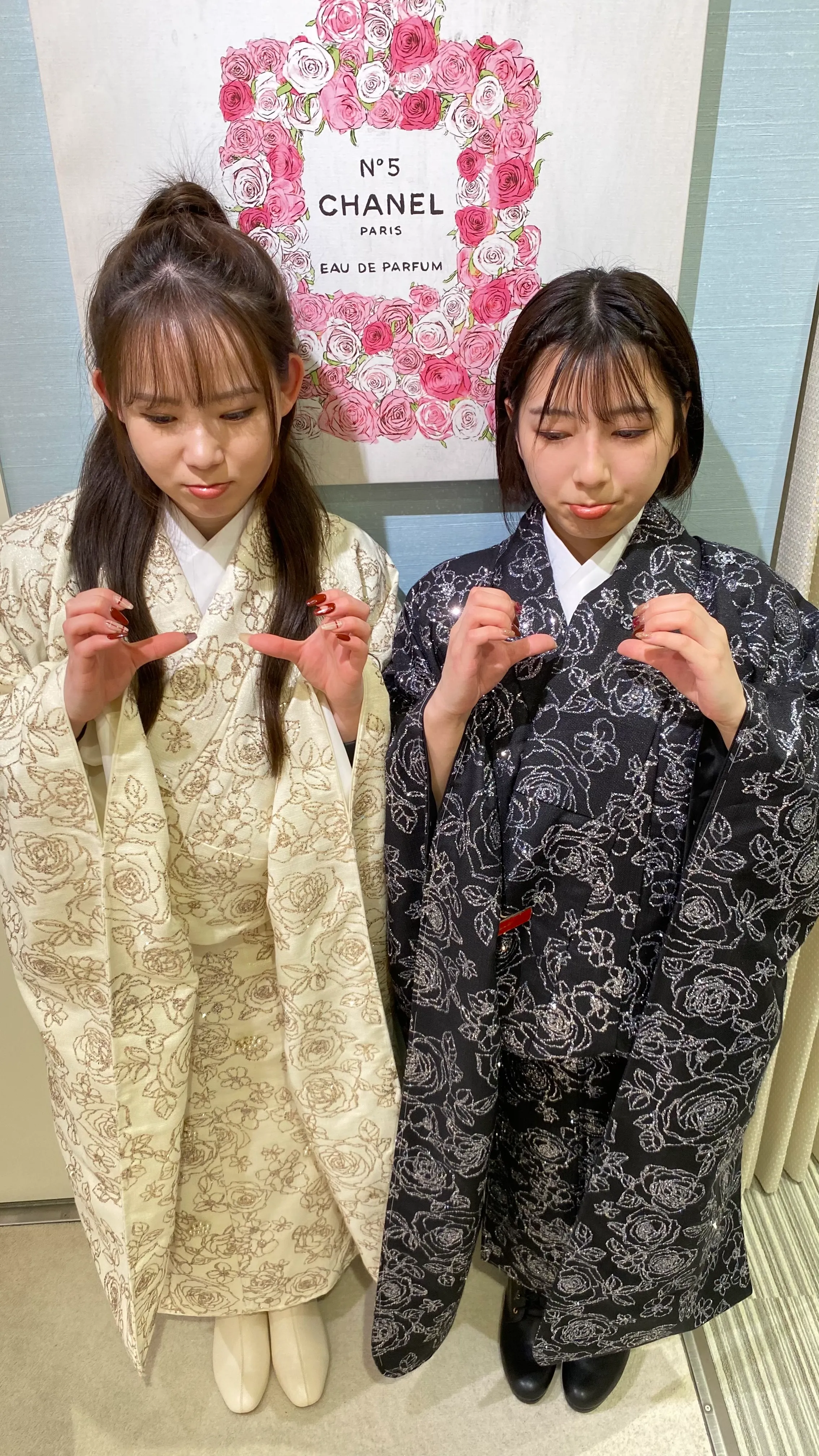 成人式　振袖レンタル　成人式振袖　カワイイ　ChouChou　キラキラ　キャバ嬢　派手　目立つ　双子コーデ　シミラールック