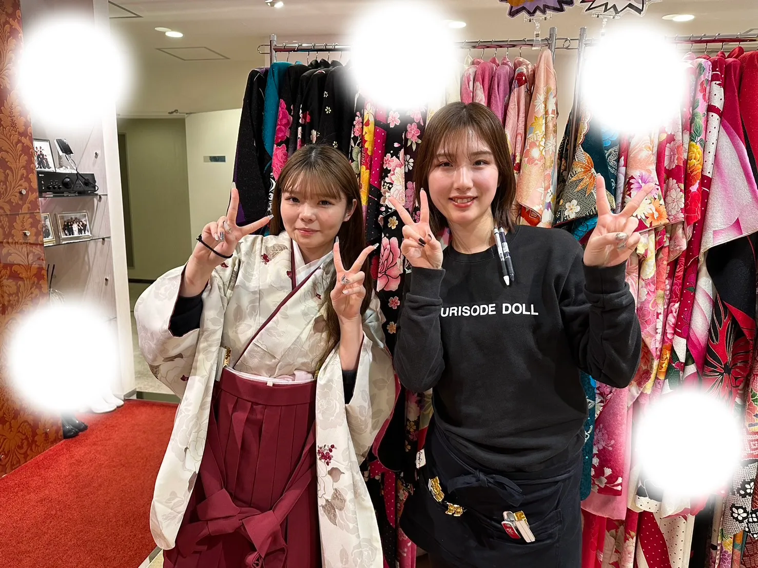 成人式 前撮り 梅田 袴 くすみカラー かわいい イマドキ 淡色 古典 タカゼン 撮影