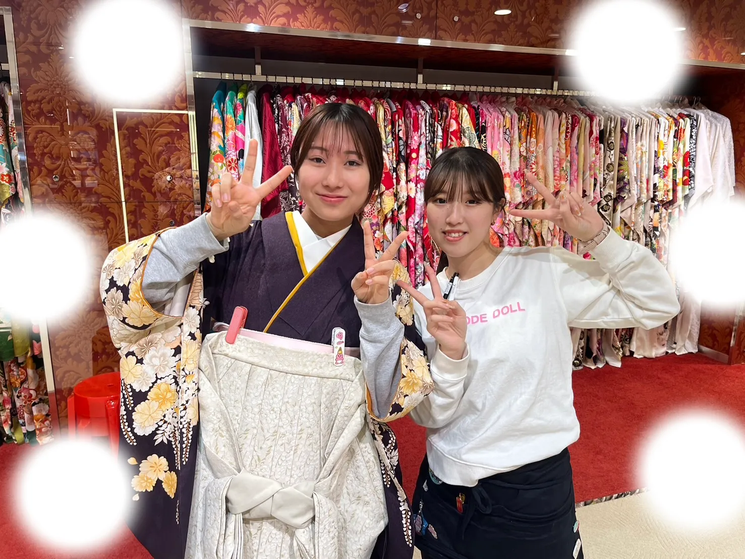 成人式 前撮り 梅田 袴 くすみカラー かわいい イマドキ 淡色 古典 タカゼン 撮影