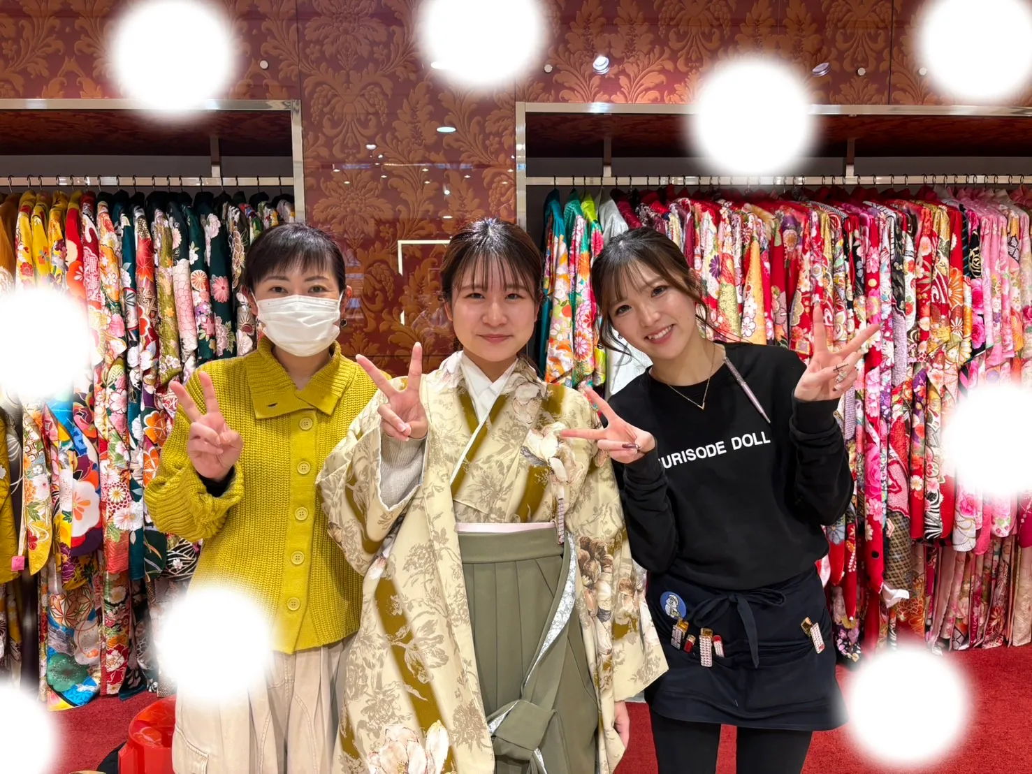 袴レンタル 振袖レンタル くすみカラー イマドキ 卒業式 成人式 安い 大阪 かわいい