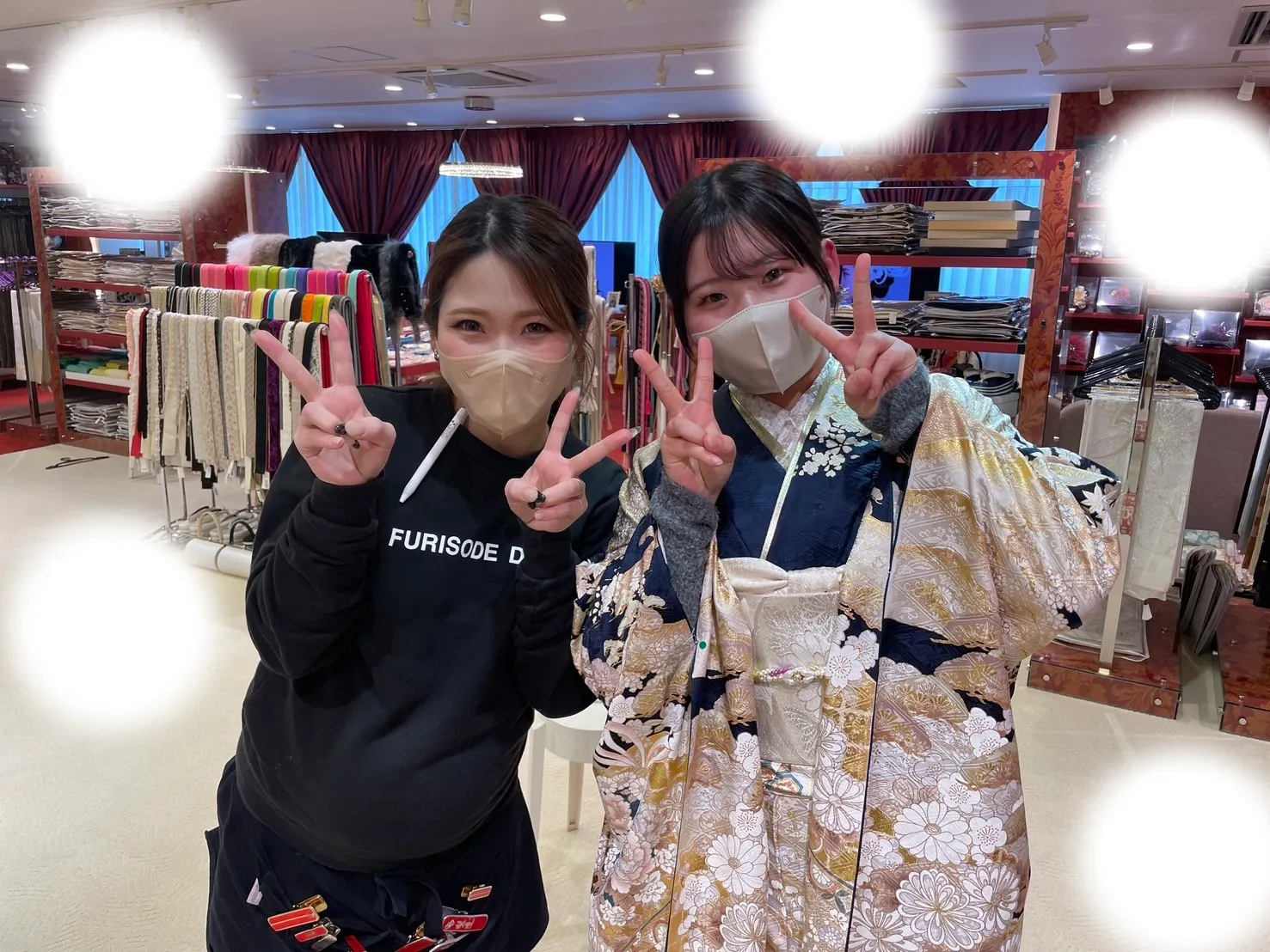 成人式 前撮り 梅田 袴 くすみカラー かわいい イマドキ 淡色 古典 タカゼン 撮影