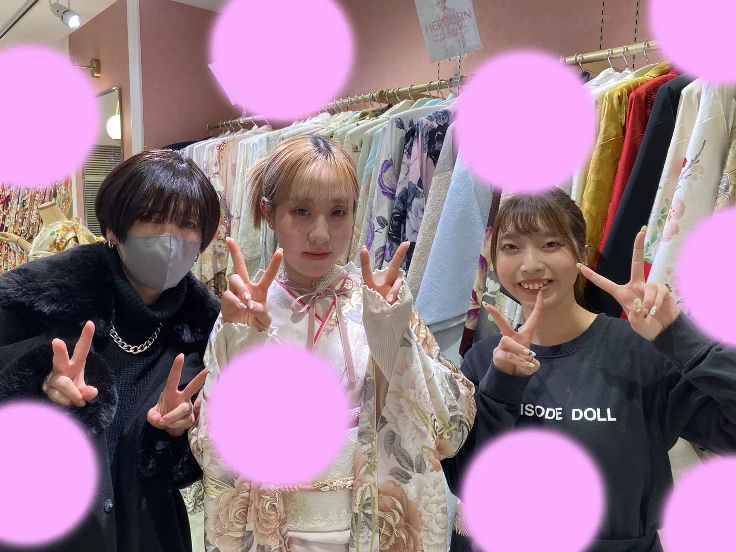 【TAKAZEN姫路店】♡1日 イマドキ可愛い♡首元もリボンでおしゃれコーデの可愛い振袖姫ちゃん♡