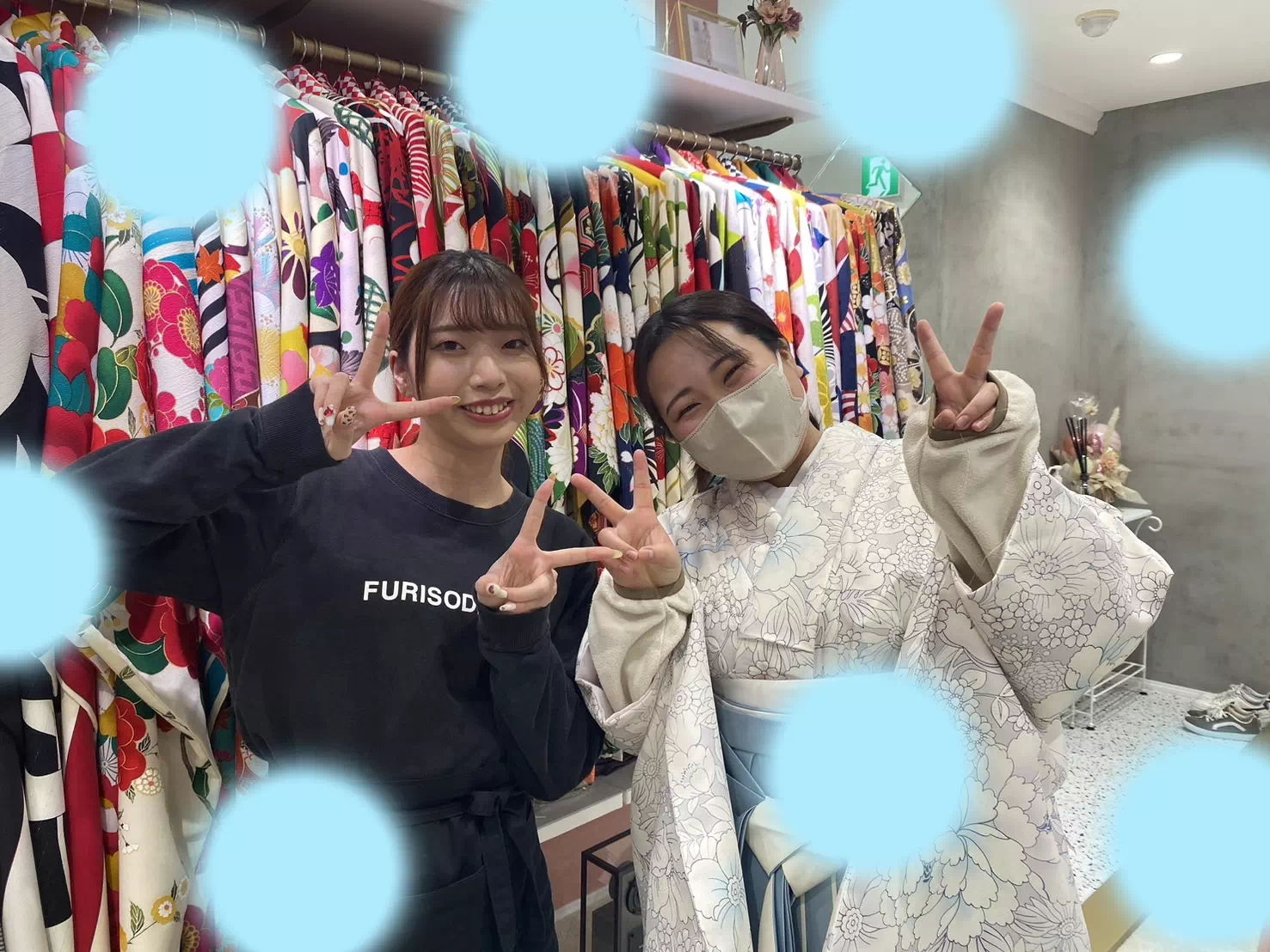 【TAKAZEN姫路店】♡15日 爽やかなくすみブルーがイマドキおしゃれでかわいい姫路市の袴レンタルの姫ちゃん♡