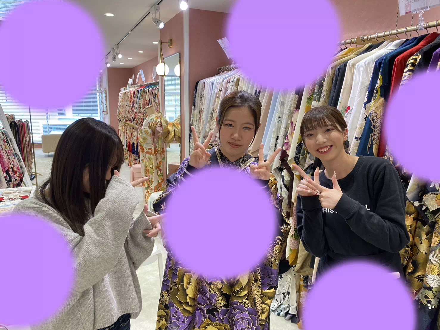 【TAKAZEN姫路店】♡17日 紫色のド派手な薔薇がかっこいいモードのお振袖で振袖レンタルの加古川市姫ちゃん♡