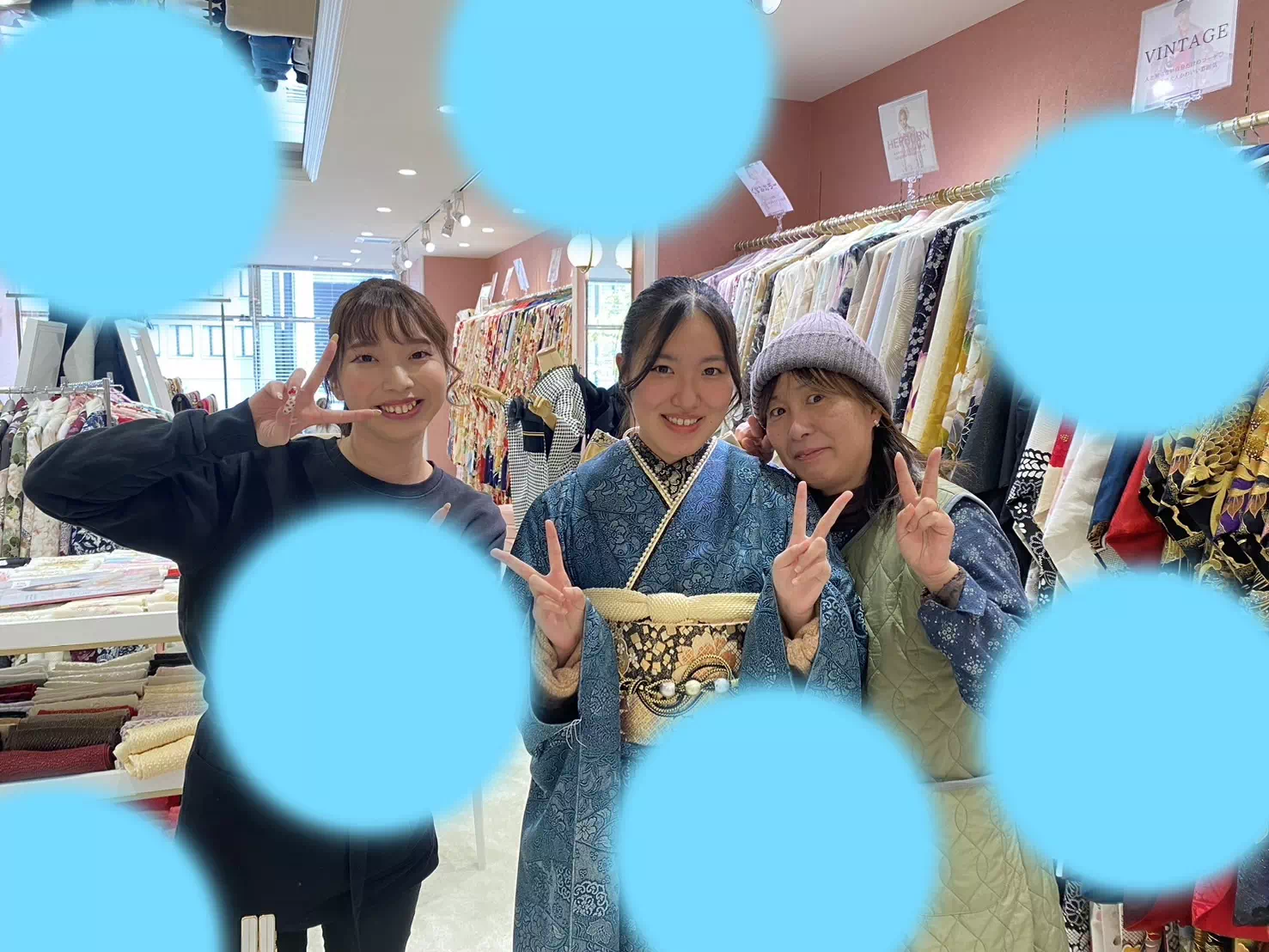 【TAKAZEN姫路店】♡24日　渋めエメラルドグリーンがおしゃれなヴィンテージスタイルのお振袖レンタルの太子町姫ちゃん♡