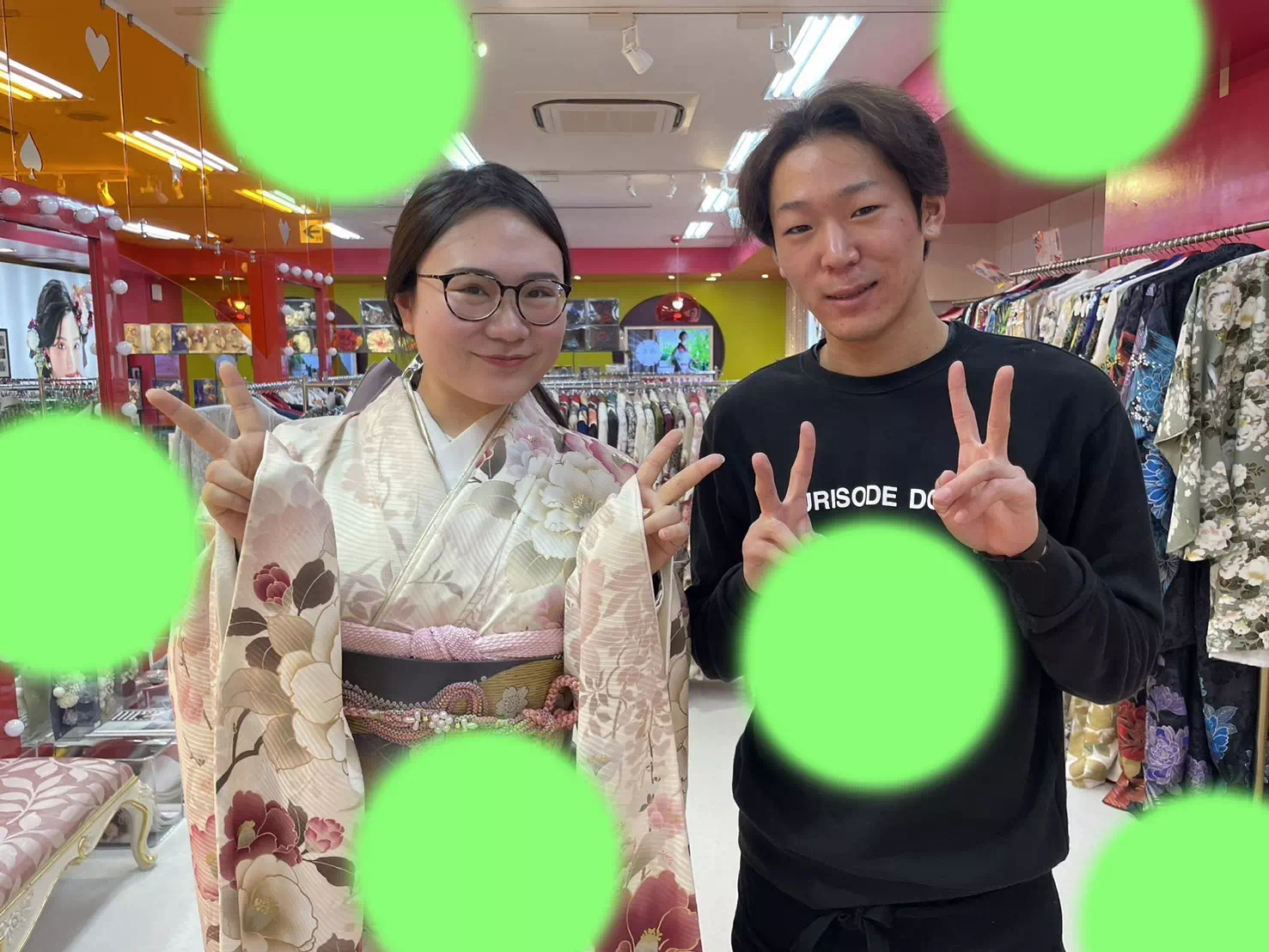 TAKAZEN神戸店　前撮り撮影会　イマドキ　カワイイ　コディネート　振袖　レンタル　袴　
