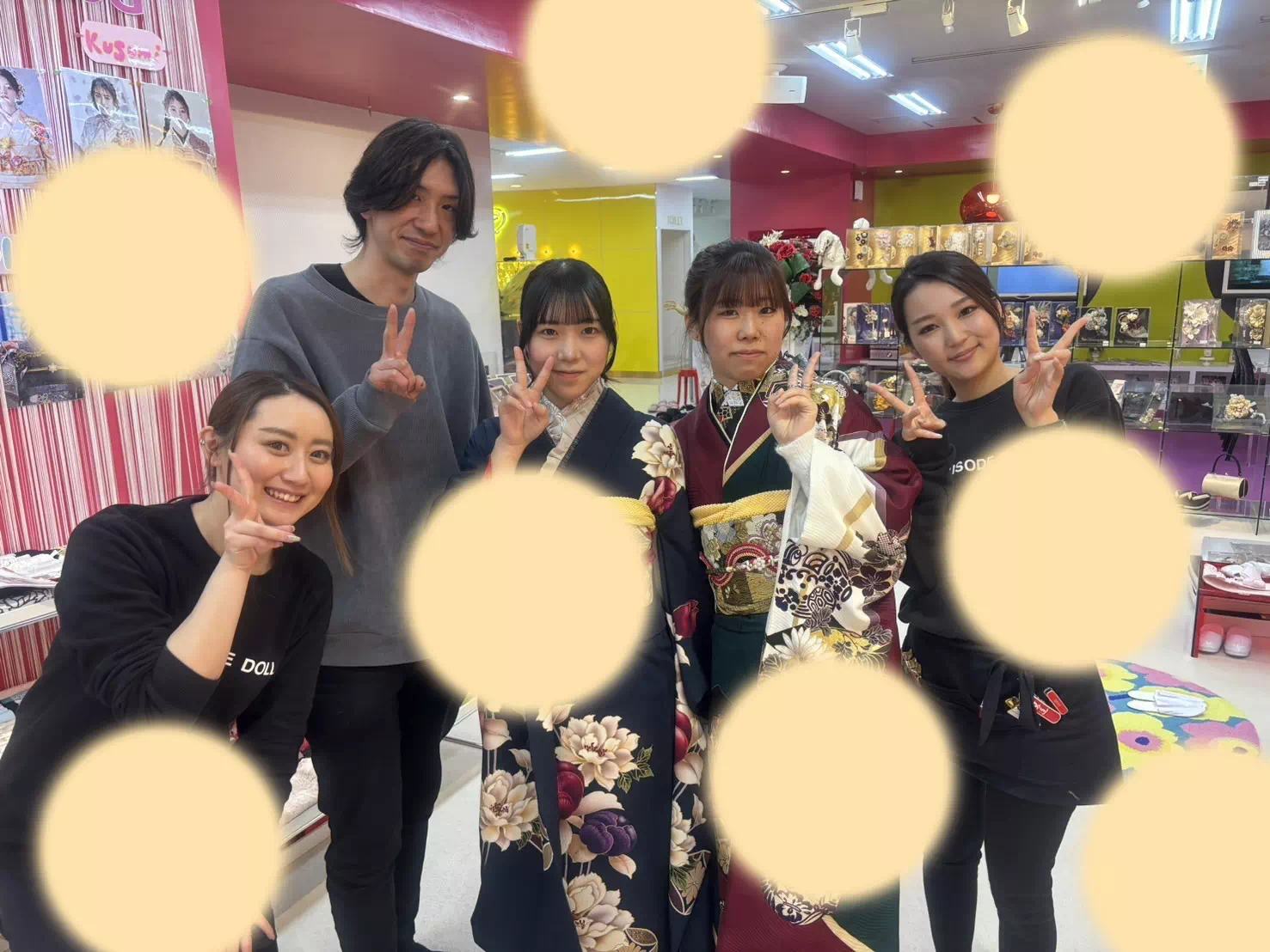 成人式 振袖レンタル TAKAZEN神戸三宮店 イマドキ おしゃれ 古典 レトロ かっこいい