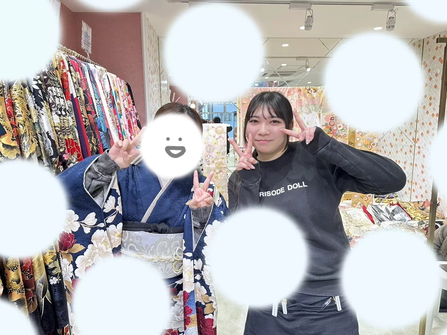 【TAKAZEN姫路店】♡29日ネイビーの綺麗めヴィンテージ振袖が可愛い姫路市の振袖レンタルの姫ちゃん♡