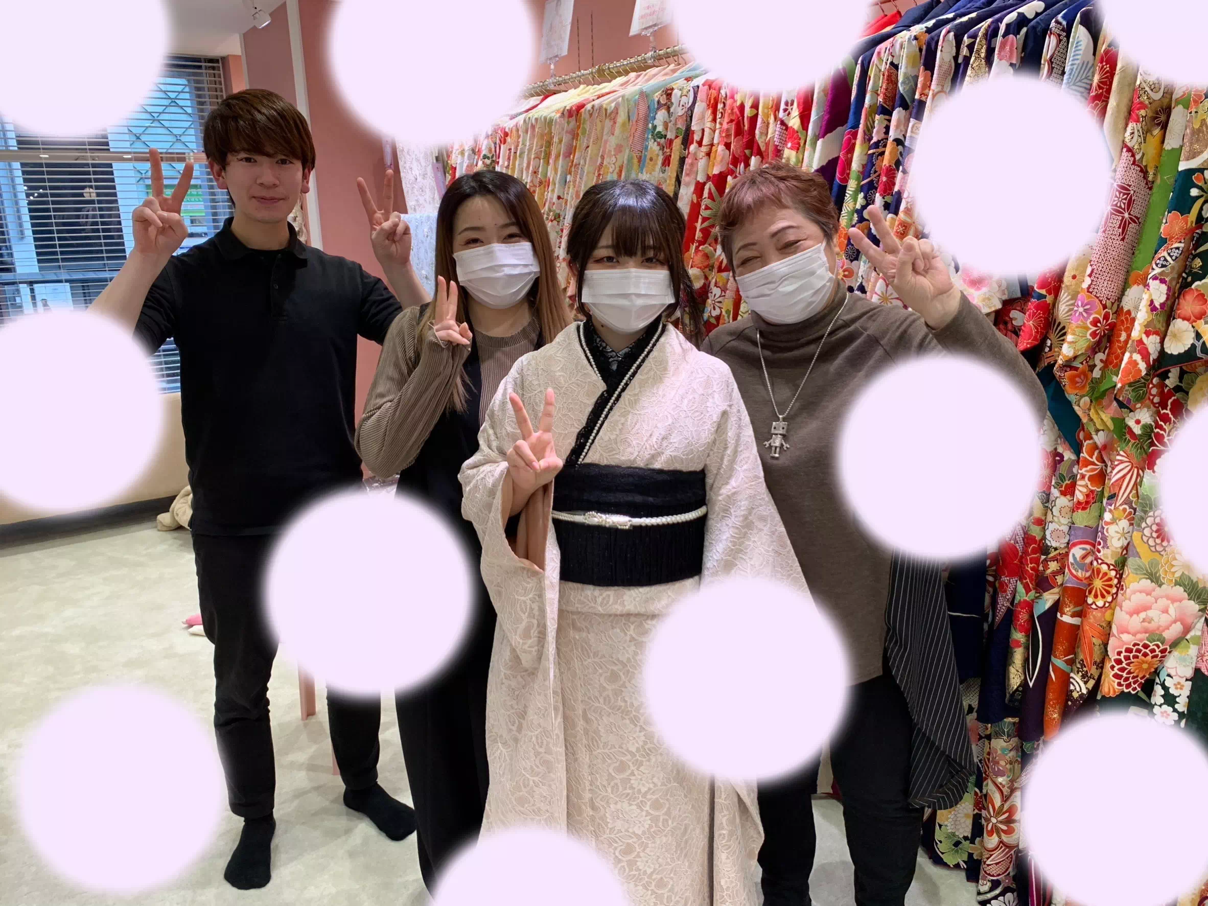 【TAKAZEN姫路店】♡2日 2025年成人式のレースでおしゃれ!可愛い地雷系振袖姫ちゃん♡