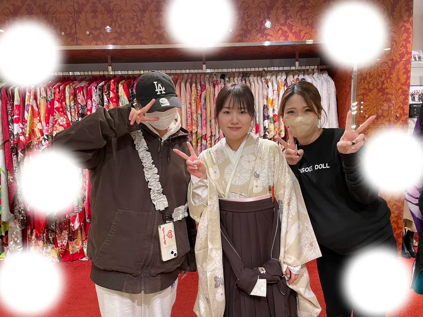 成人式 前撮り 梅田 袴 くすみカラー かわいい イマドキ 淡色 古典 タカゼン 撮影