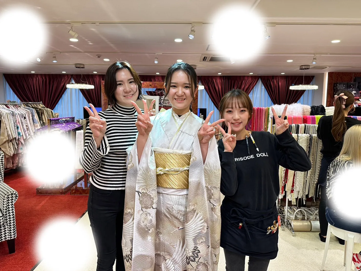 成人式 前撮り 梅田 袴 くすみカラー かわいい イマドキ 淡色 古典 タカゼン 撮影