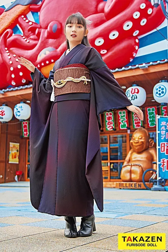 成人式 卒業式 TAKAZEN 袴レンタル 2024 無地振袖