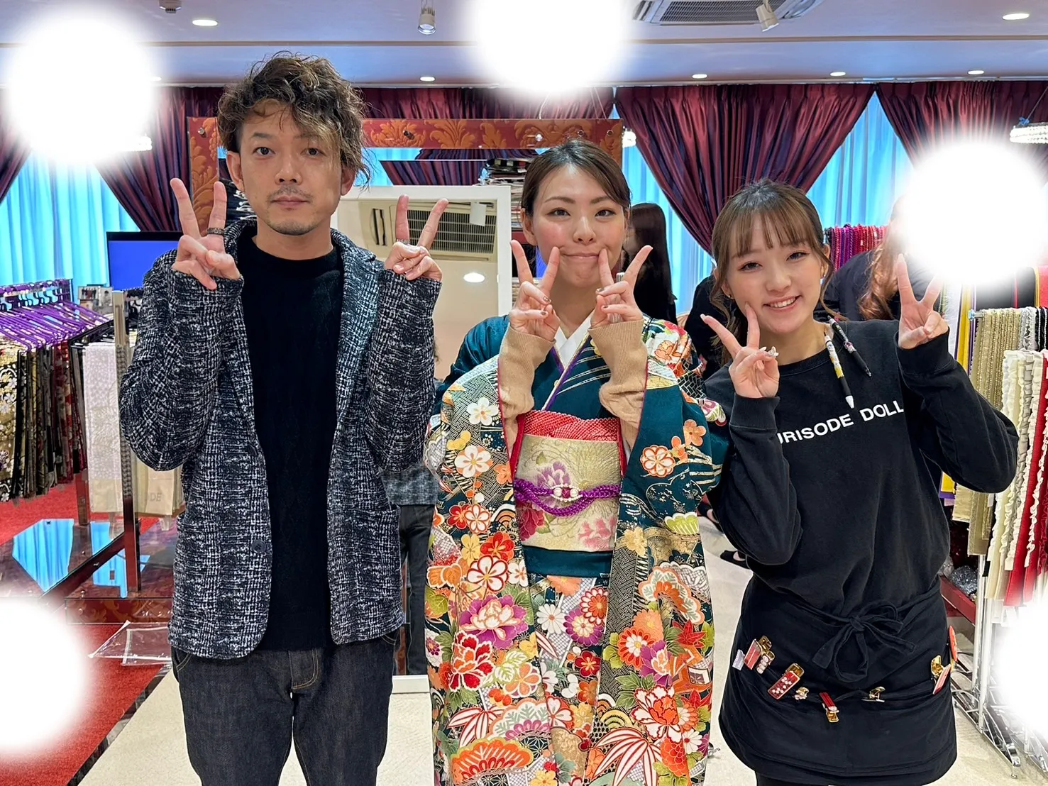 成人式 前撮り 梅田 袴 くすみカラー かわいい イマドキ 淡色 古典 タカゼン 撮影