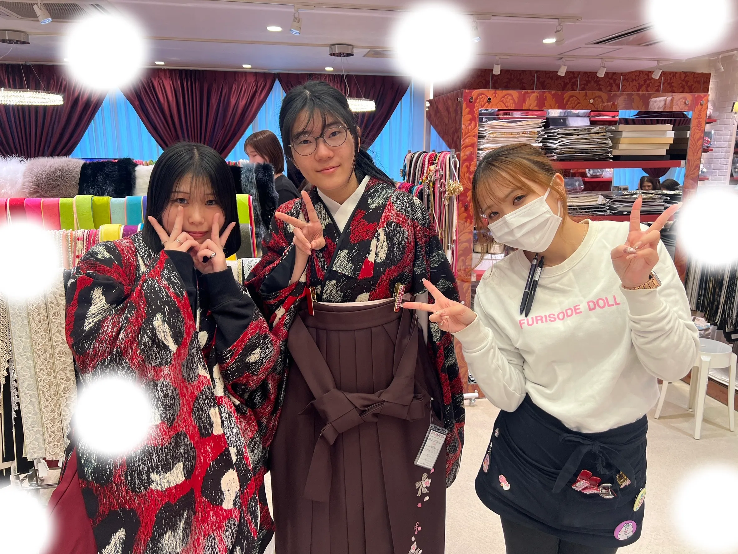 袴レンタル 振袖レンタル くすみカラー イマドキ 卒業式 成人式 安い 大阪 かわいい