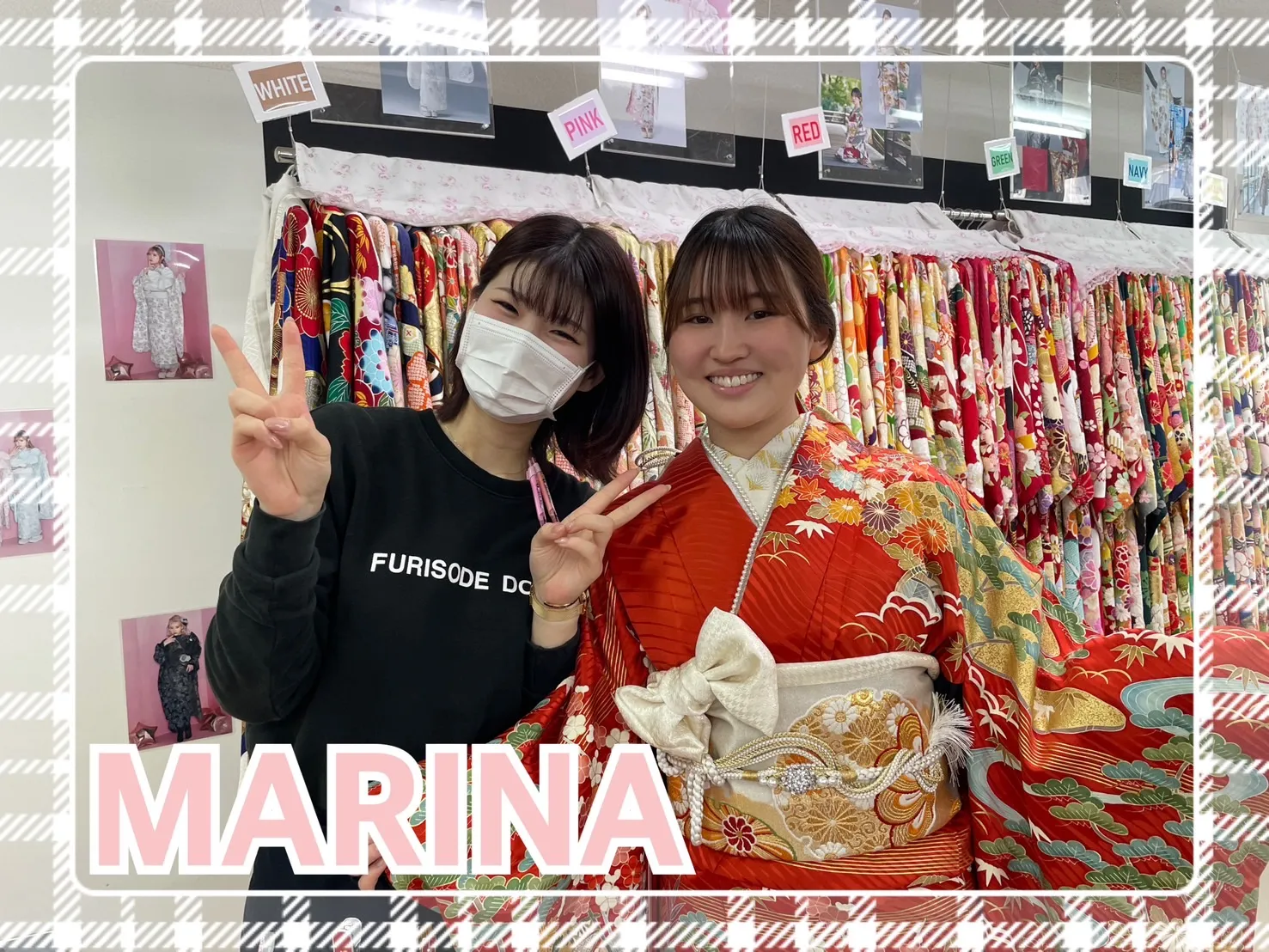 振袖 レンタル 奈良 ママ振袖 おしゃれ 正統派古典 朱色 かわいい 今風
