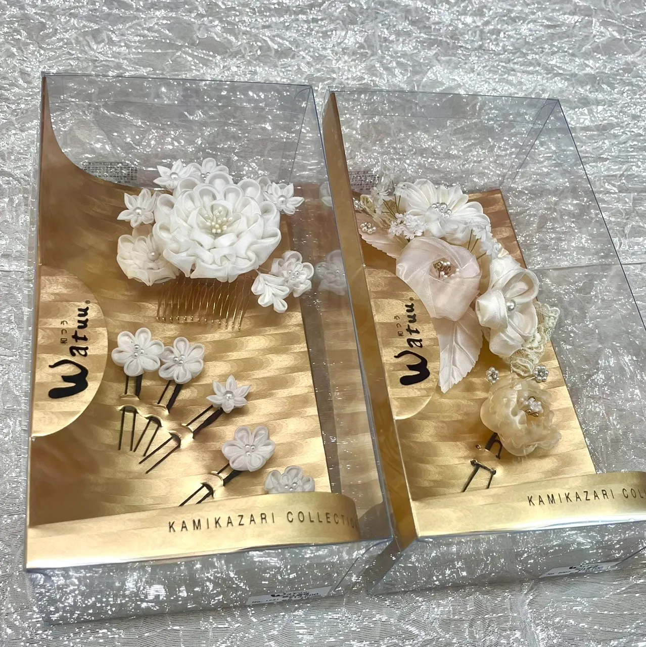 振袖 レンタル 奈良 安い 髪飾り 白 淡色 ガーリー 古典 洋花