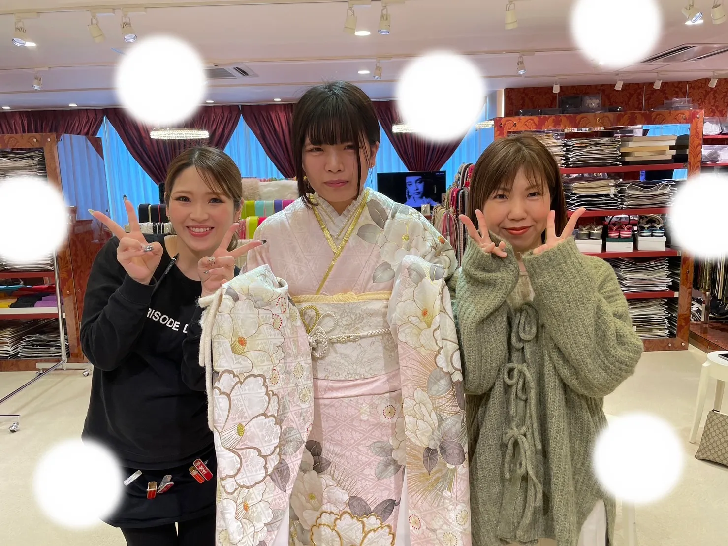 振袖レンタル くすみ古典 淡色ピンク
