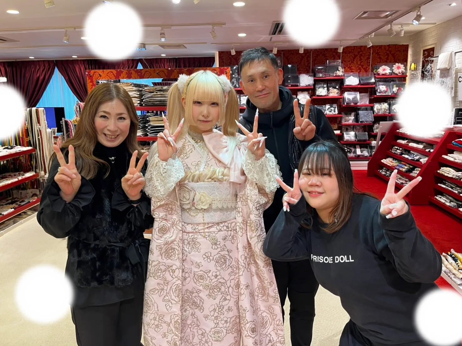 振袖レンタル ピンク ヘップバーン リボン
