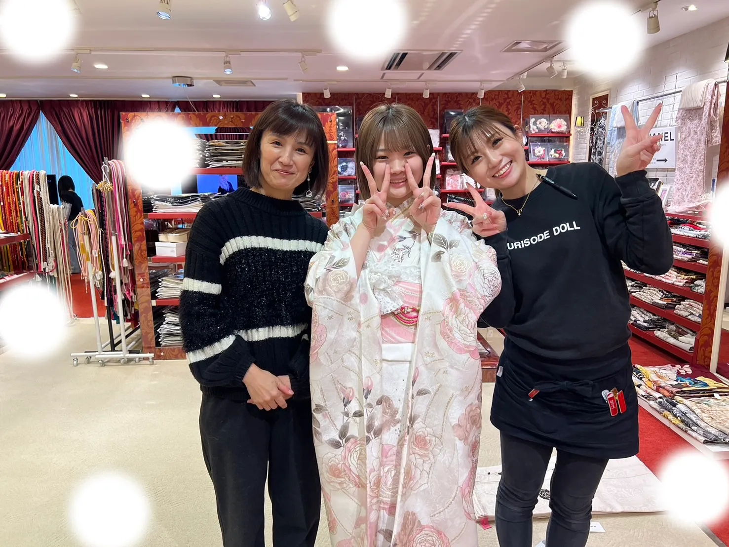 成人式 ピンク振袖 梅田