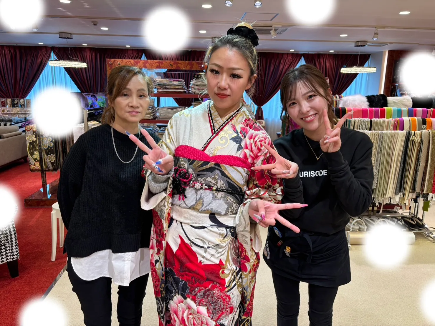成人式 派手振袖 キラキラ 梅田