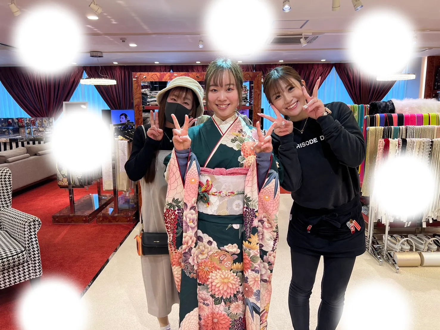 成人式 前撮り 梅田 袴 くすみカラー かわいい イマドキ 淡色 古典 タカゼン 撮影