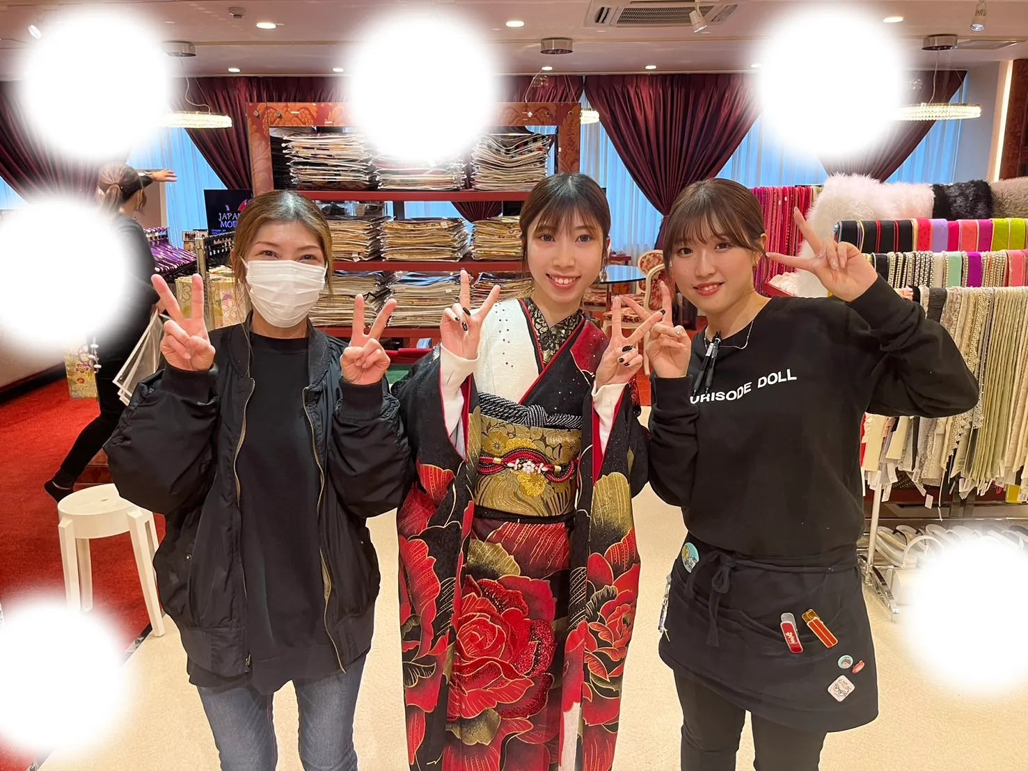 成人式 前撮り 梅田 袴 くすみカラー かわいい イマドキ 淡色 古典 タカゼン 撮影