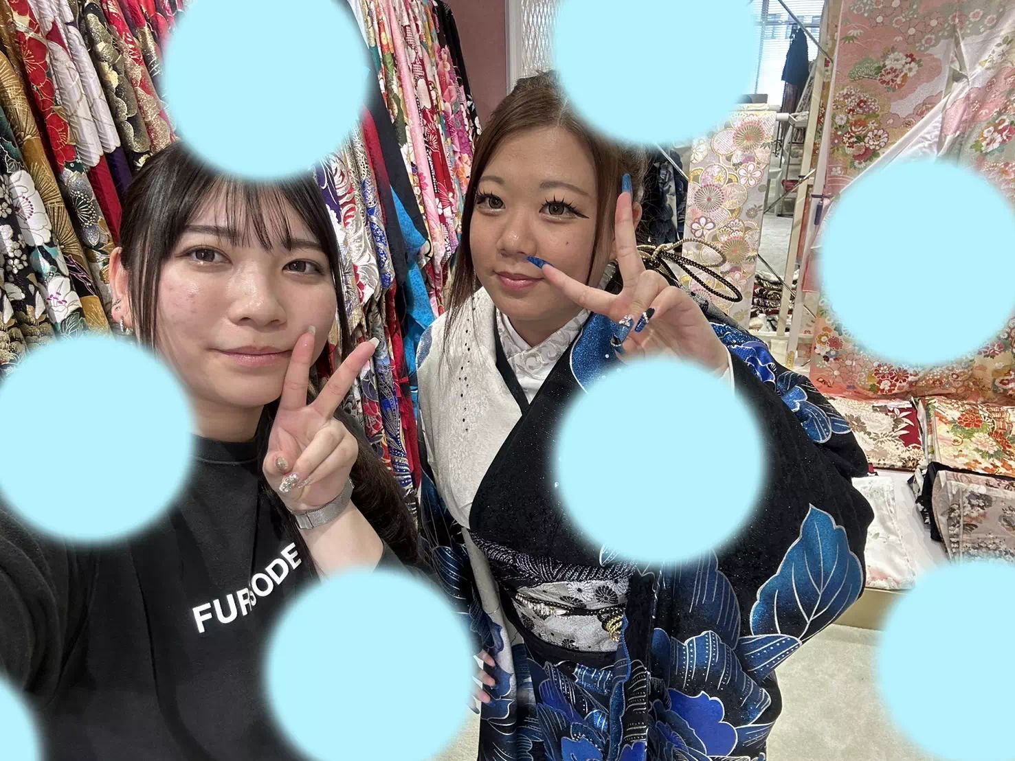 【TAKAZEN姫路店】♡13日　ブルーのモード振袖がギラギラド派手な姫路市の振袖レンタルの姫ちゃん♡