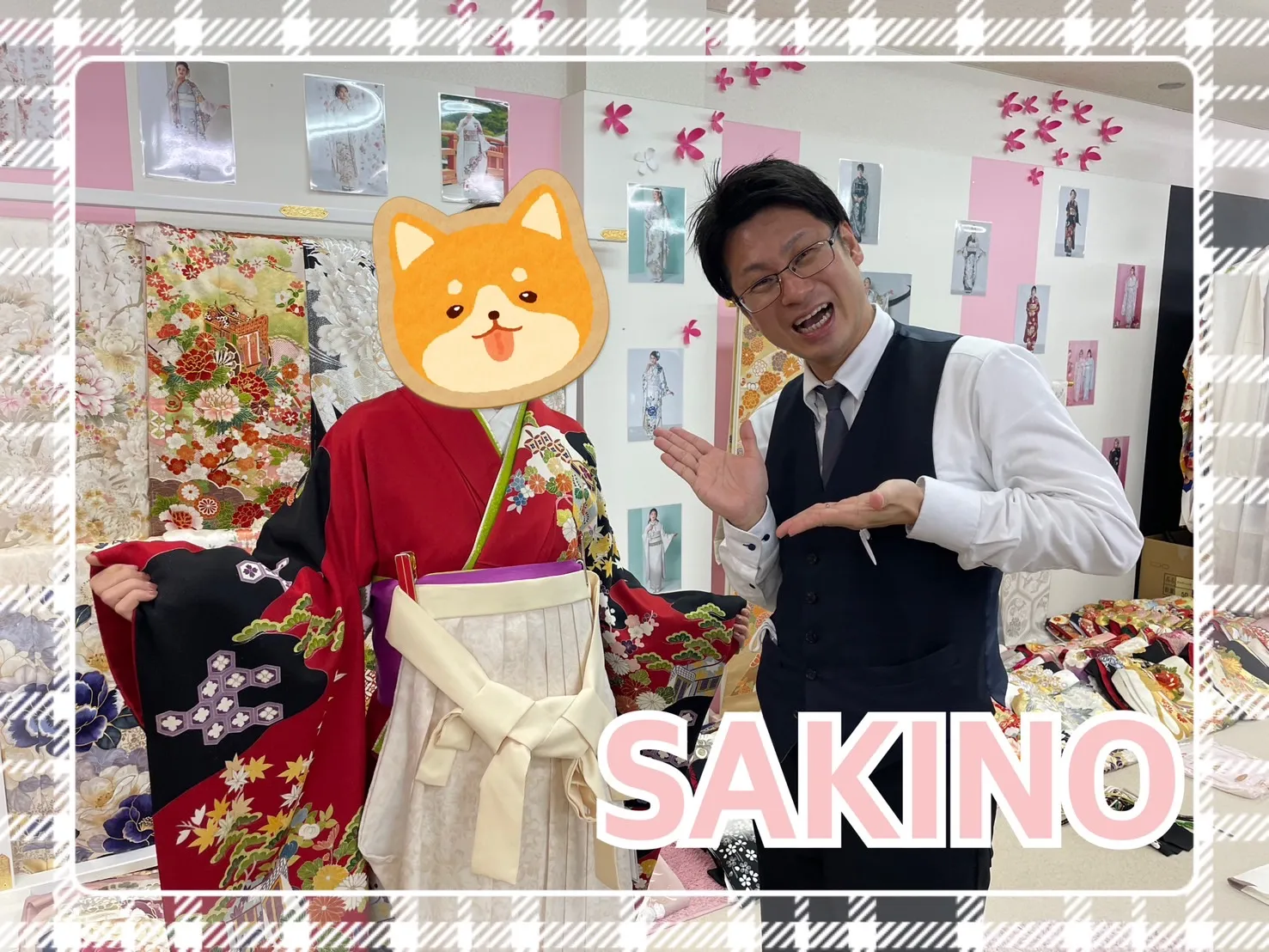 袴 レンタル 奈良 可愛い オシャレ 古典 クリーム色