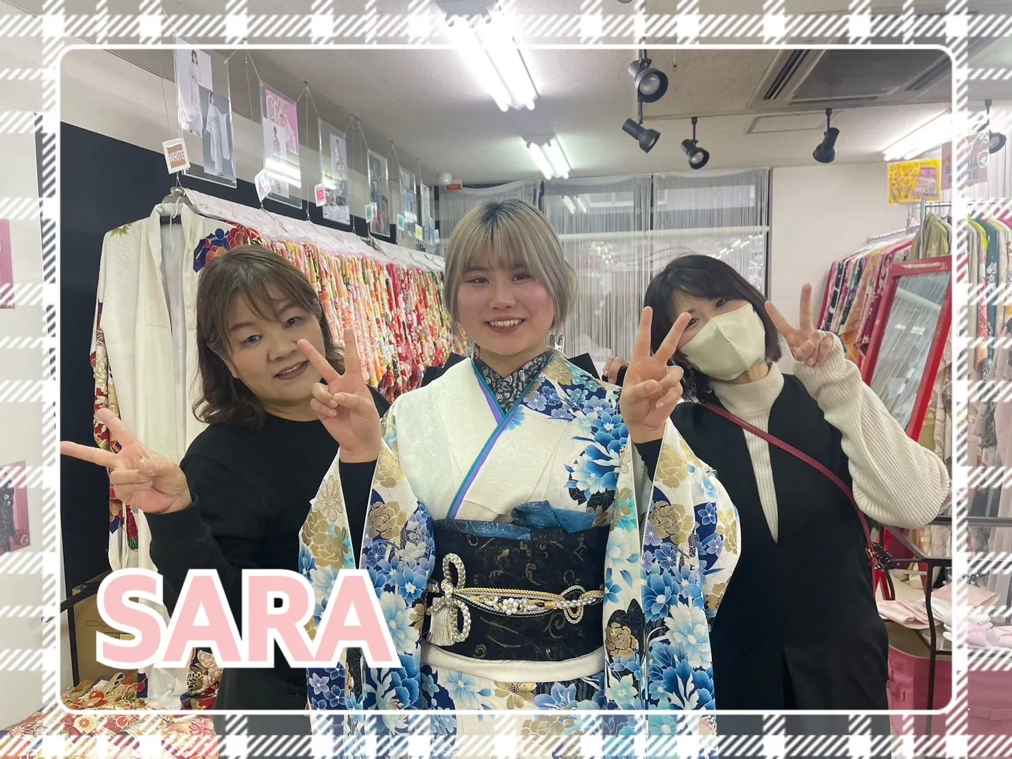 振袖 レンタル 奈良 前撮り撮影会 きれい おしゃれ かわいい モード系 黒色 青色
