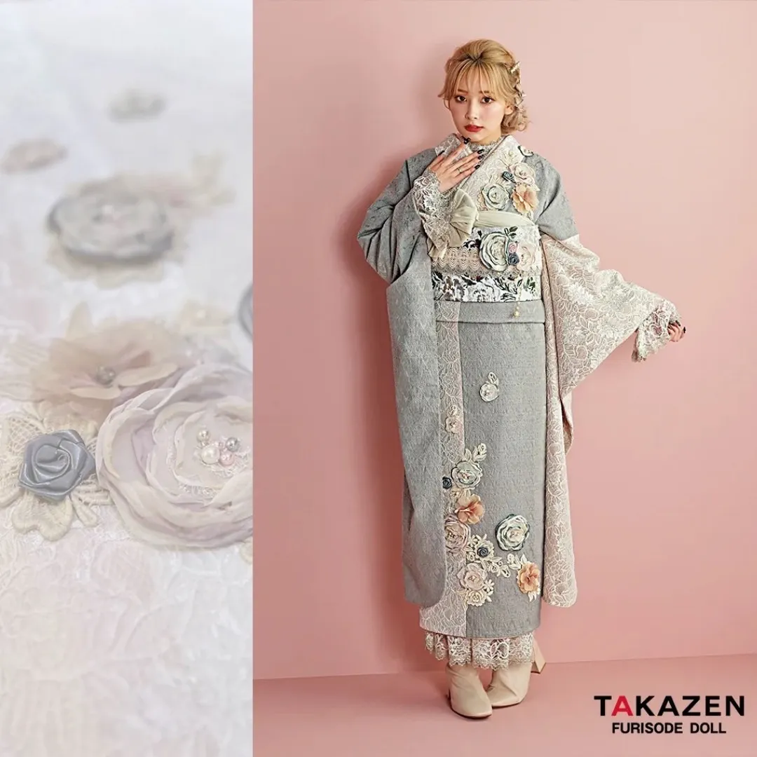 振袖レンタル 奈良 橿原 かわいい おしゃれ 個性派 かわいい かっこいい くすみ イマドキ
