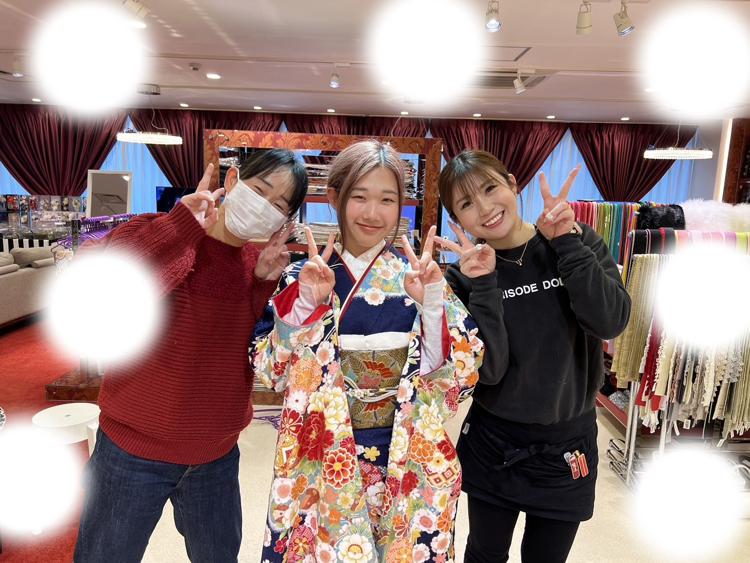 成人式 前撮り 梅田 袴 くすみカラー かわいい イマドキ 淡色 古典 タカゼン 撮影