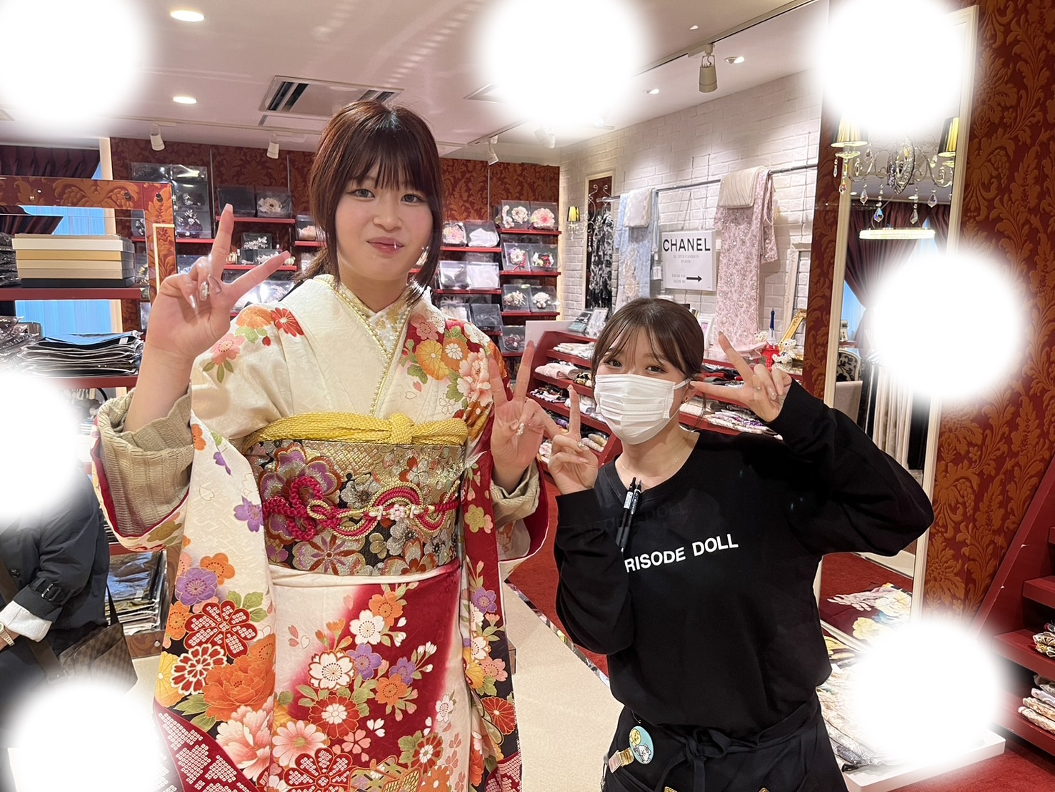 成人式 前撮り 梅田 袴 くすみカラー かわいい イマドキ 淡色 古典 タカゼン 撮影