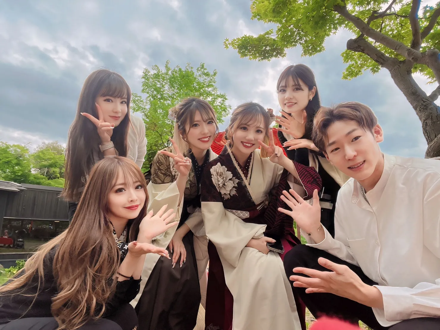 新作袴撮影 プレススタッフ おしゃれな袴