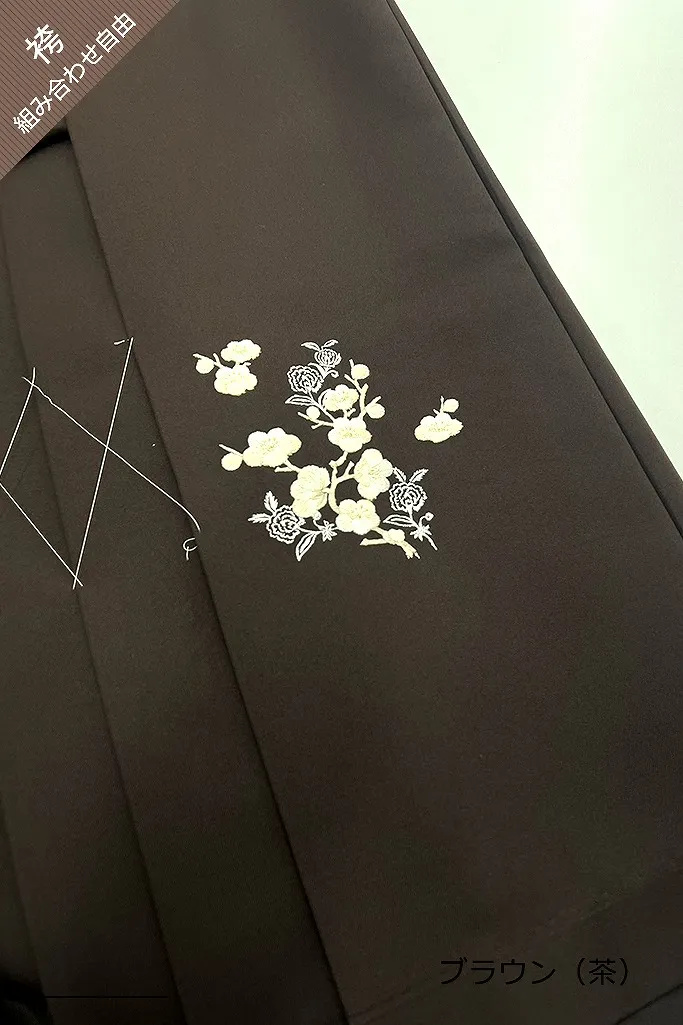 TAKAZENのレンタル袴 Heatherブランド袴　正統派古典柄　エンジ　和風　大人っぽい　大正ロマン【通販可】R25066