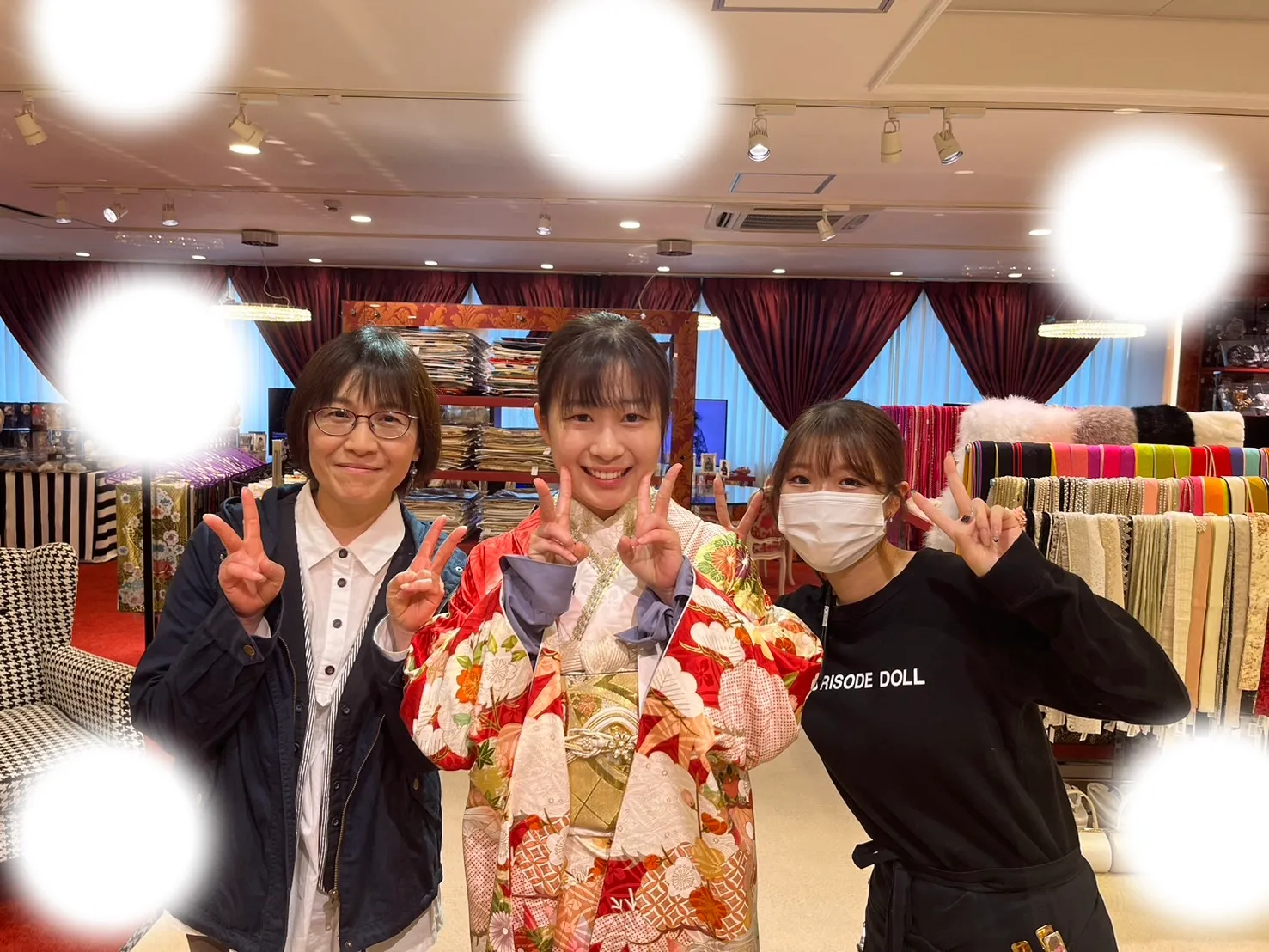 成人式 前撮り 梅田 袴 くすみカラー かわいい イマドキ 淡色 古典 タカゼン 撮影