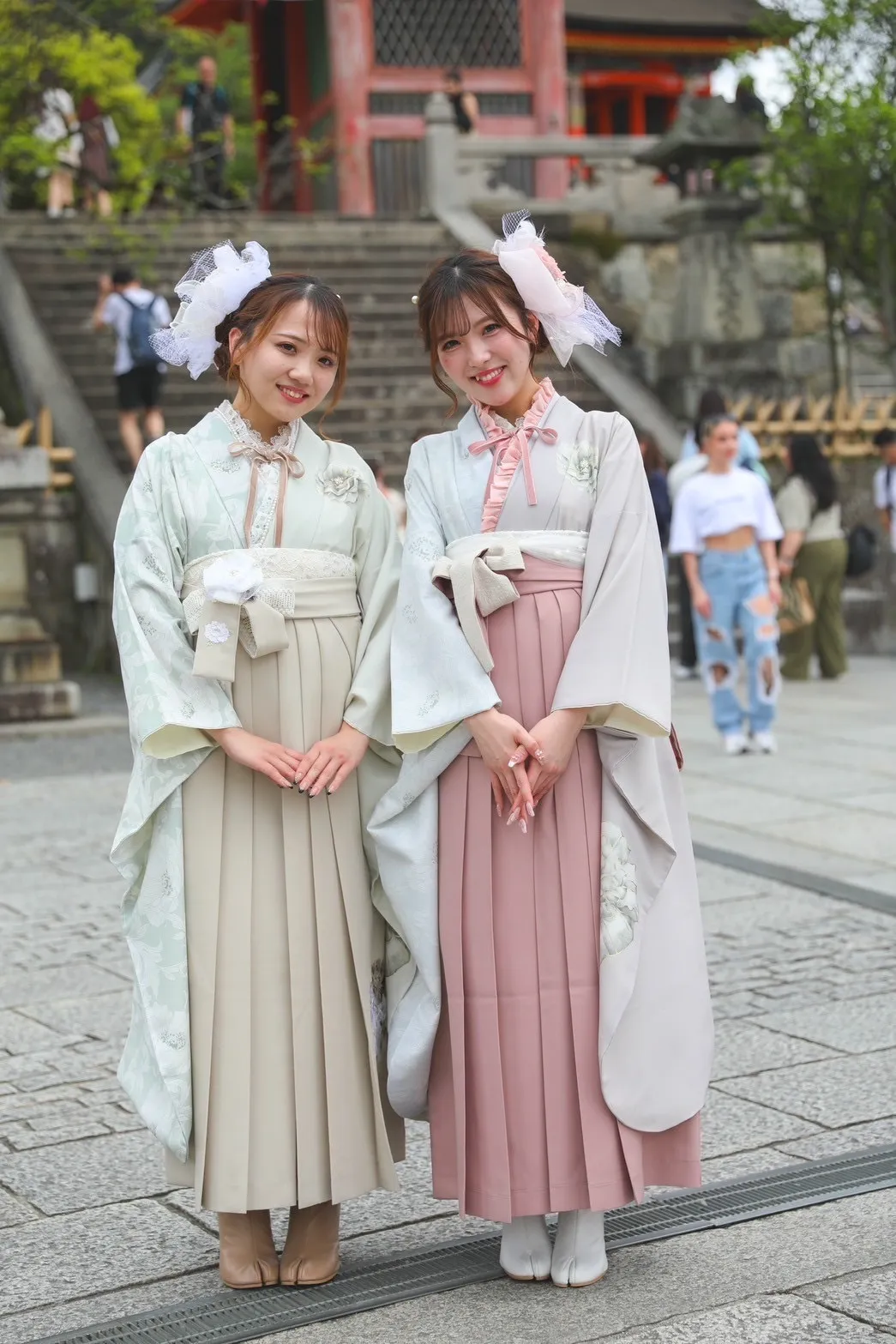 新作袴撮影 プレススタッフ おしゃれな袴