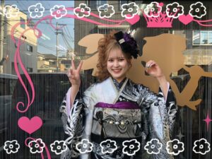 成人式 振袖 奈良 前撮り撮影会 オシャレ カッコイイ 虎柄