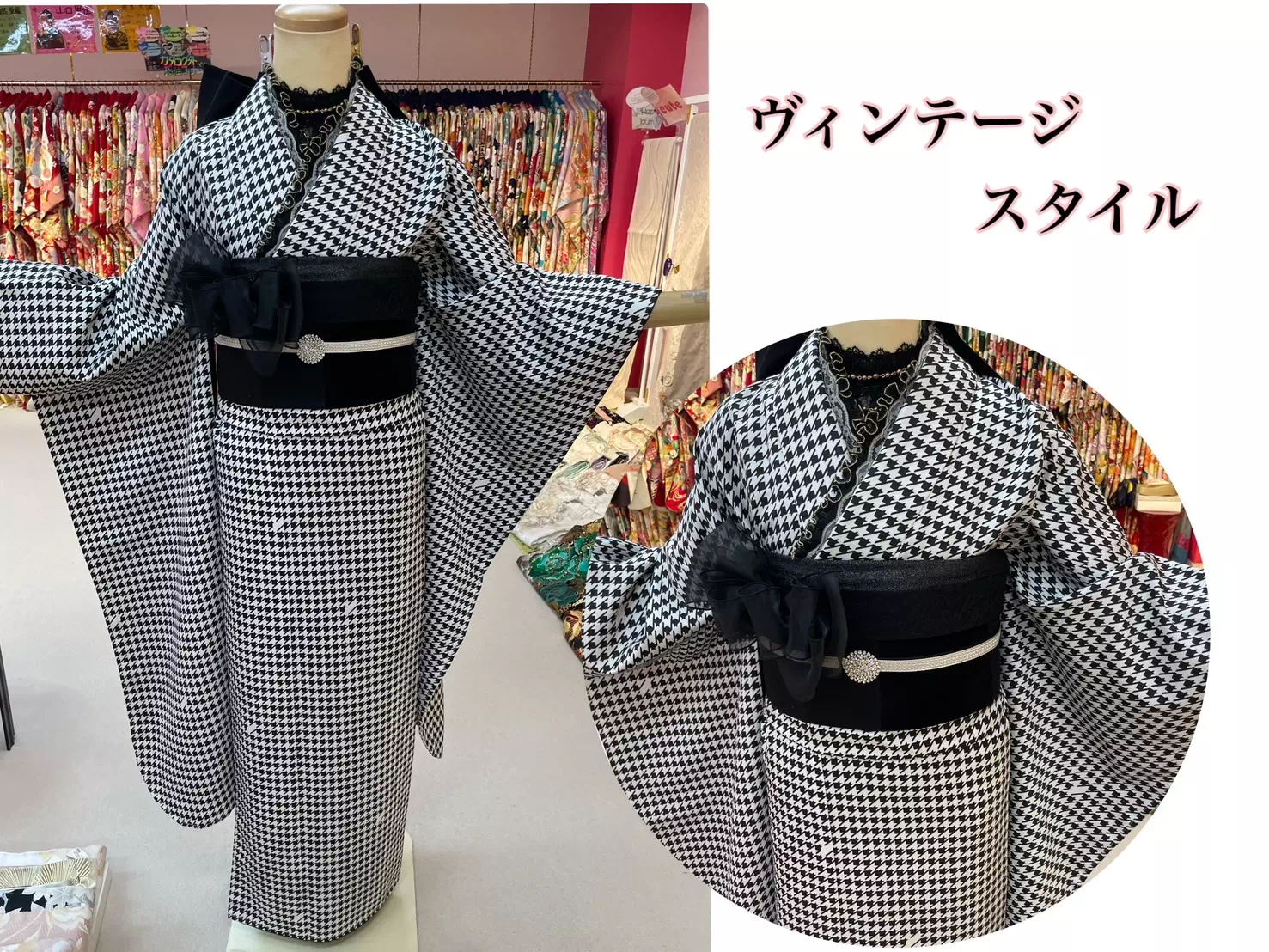 TAKAZEN神戸店 ヴィンテージスタイル かっこいい 被らない 個性派 ストリートスタイル 振袖レンタル
