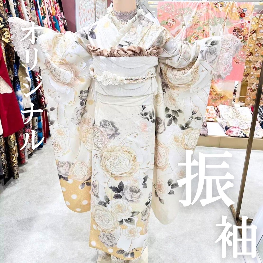 【TAKAZEN姫路店】♡8日 TAKAZENオリジナルヘップバーン振袖!優しい黄色が女の子に大人気!♡