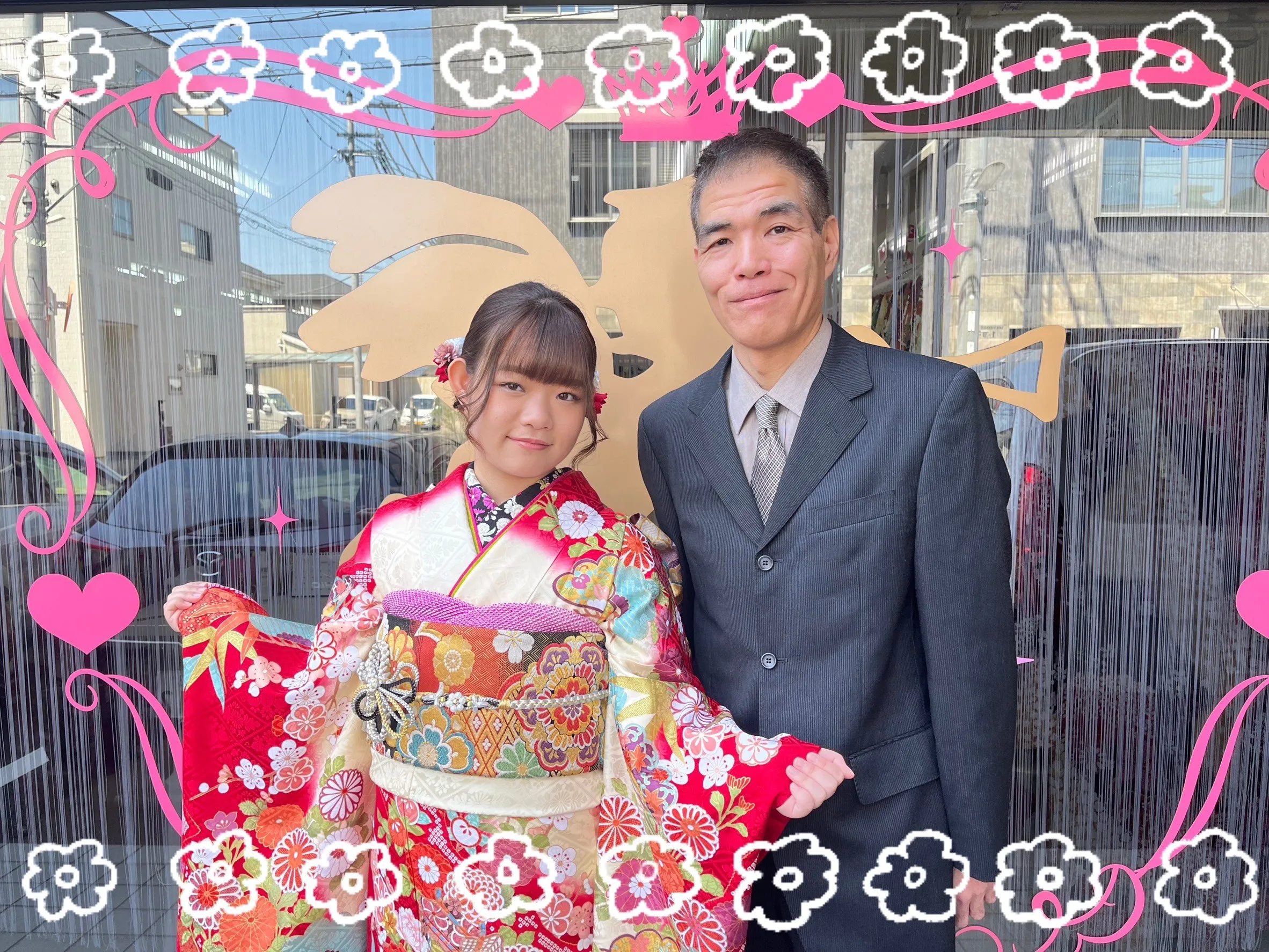 成人式 振袖 前撮り撮影会 奈良 可愛い 正統派古典 赤 白 華やか 綺麗