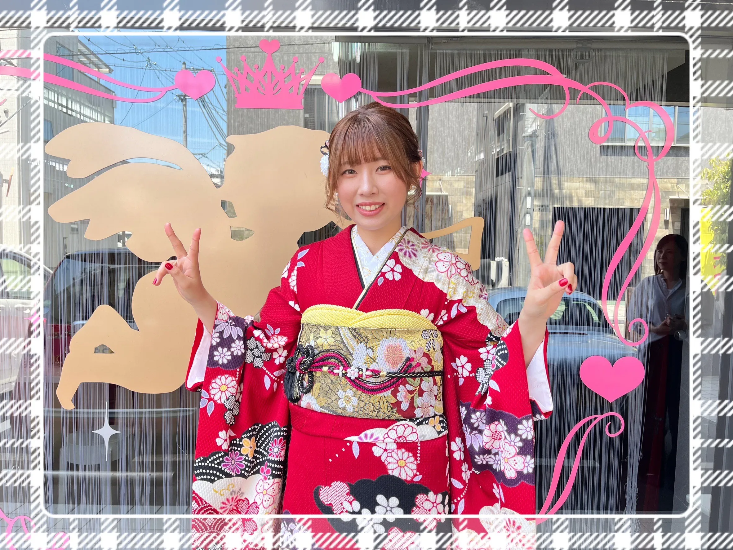振袖 レンタル 奈良 振袖安い 正統派古典 可愛い 綺麗 華やか 赤 黒