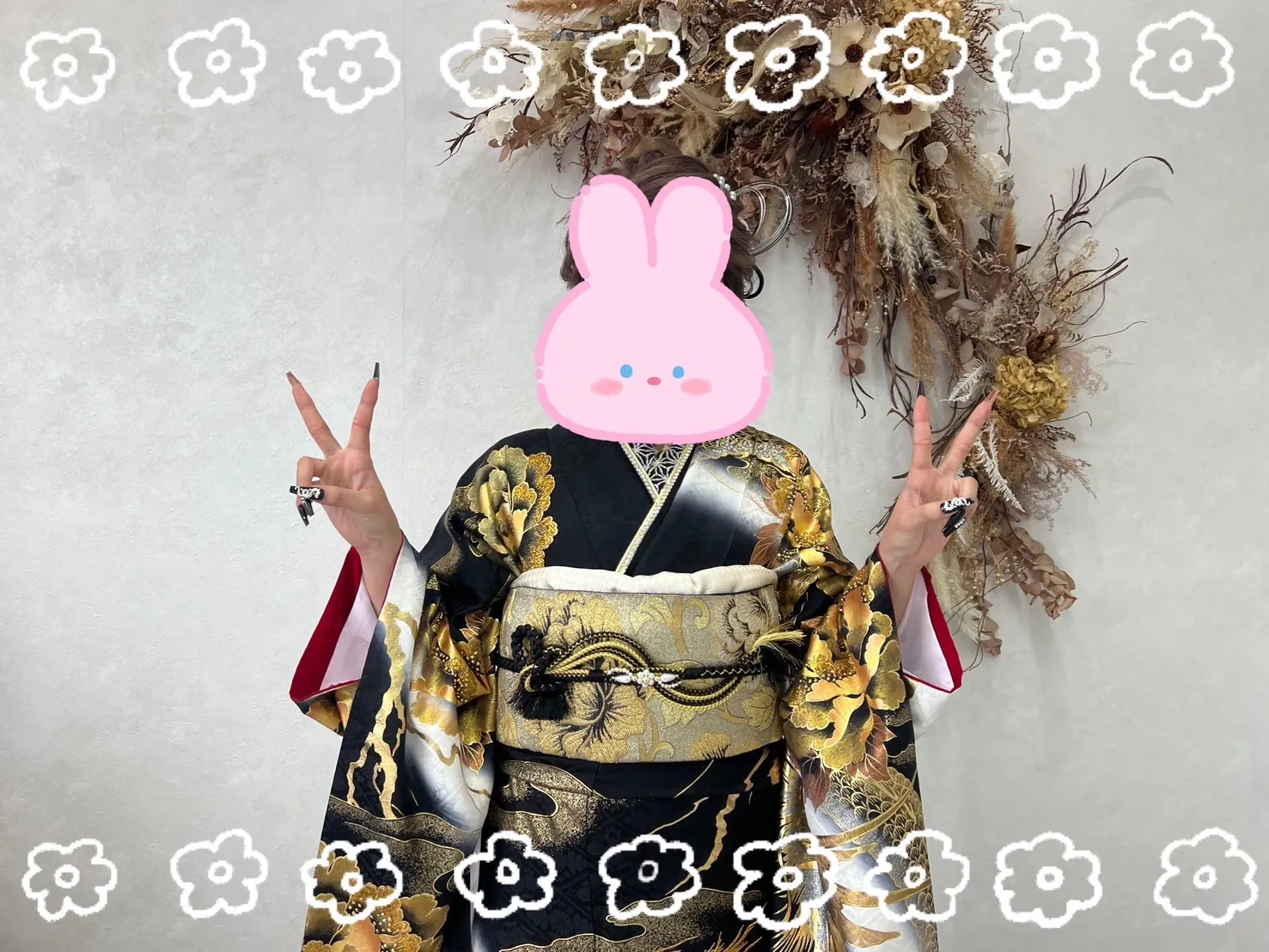 振袖レンタル 奈良 橿原 かわいい おしゃれ 個性派 かわいい かっこいい くすみ イマドキ
