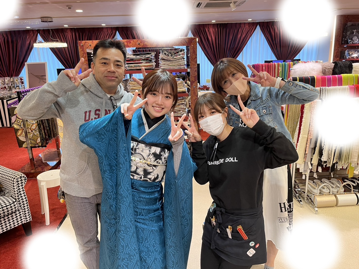 成人式 前撮り 梅田 袴 くすみカラー かわいい イマドキ 淡色 古典 タカゼン 撮影