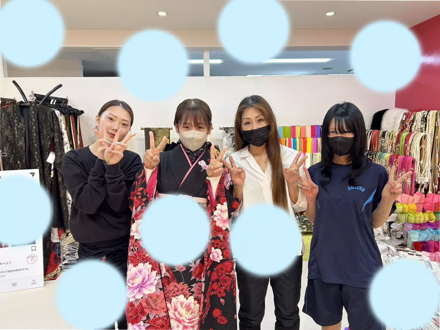 成人式 振袖レンタル 神戸三宮店 モード 黒 赤 ピンク