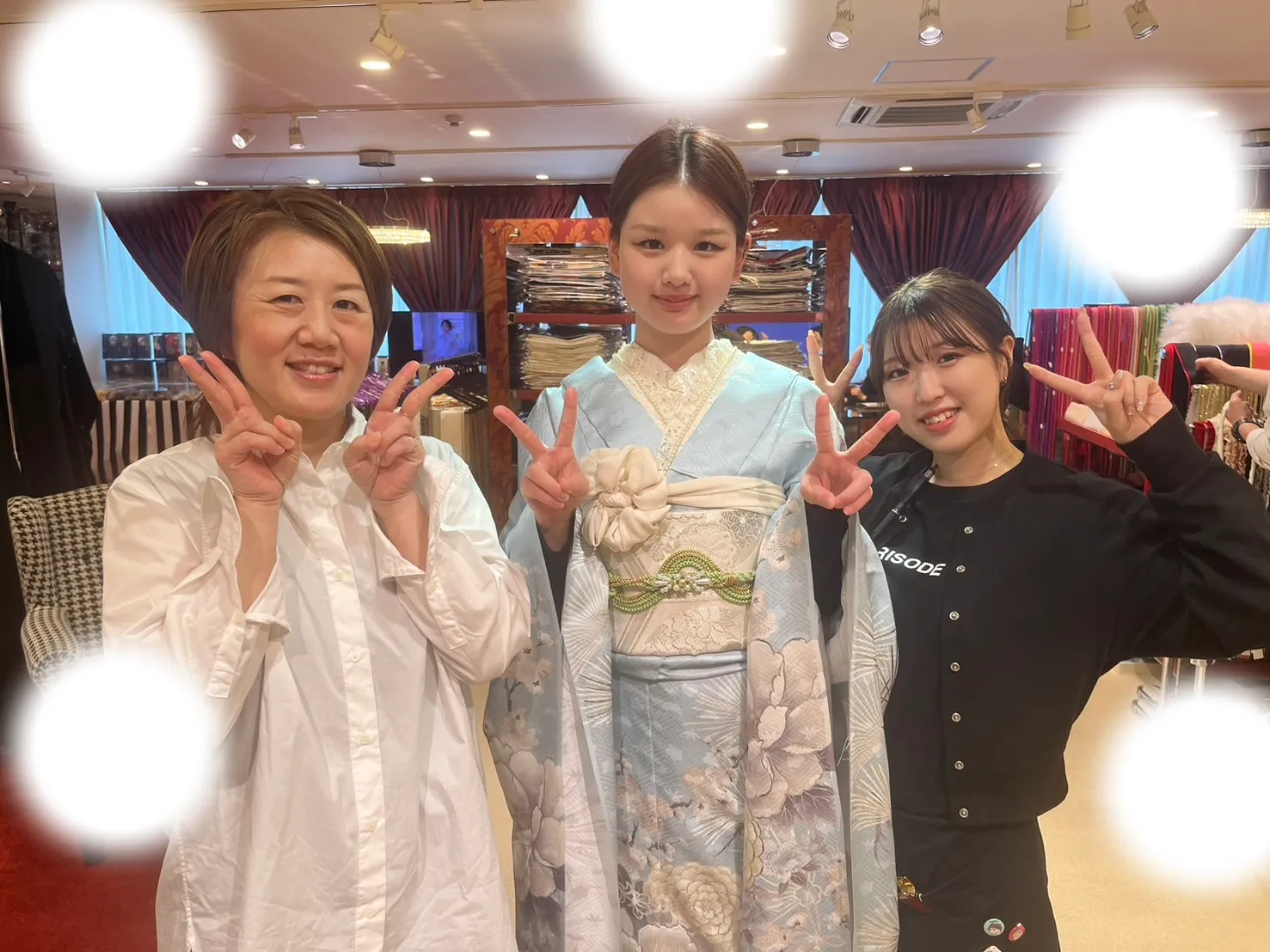 成人式 前撮り 梅田 袴 くすみカラー かわいい イマドキ 淡色 古典 タカゼン 撮影